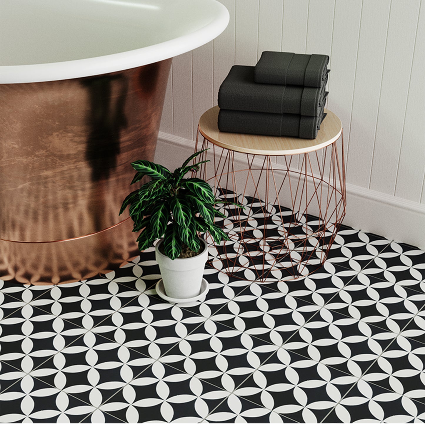 Barcelona Peel & Stick Anti-Slip Flooring