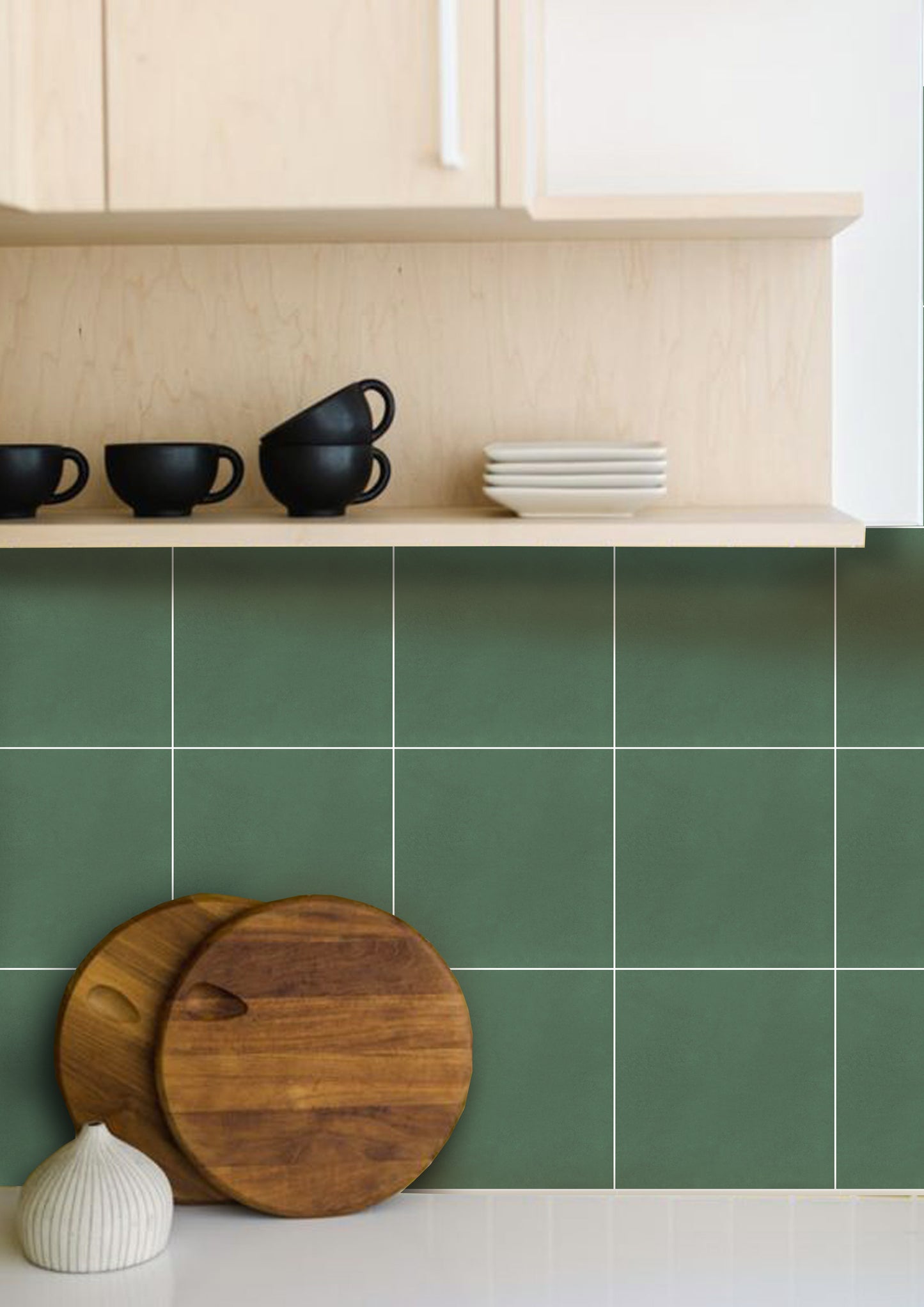 Cottage Green Peel & Stick Tile Decal
