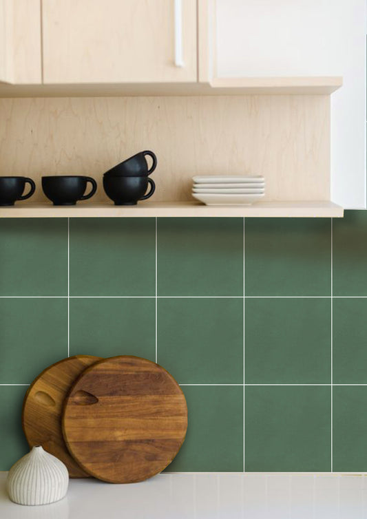 Cottage Green Peel & Stick Tile Decal