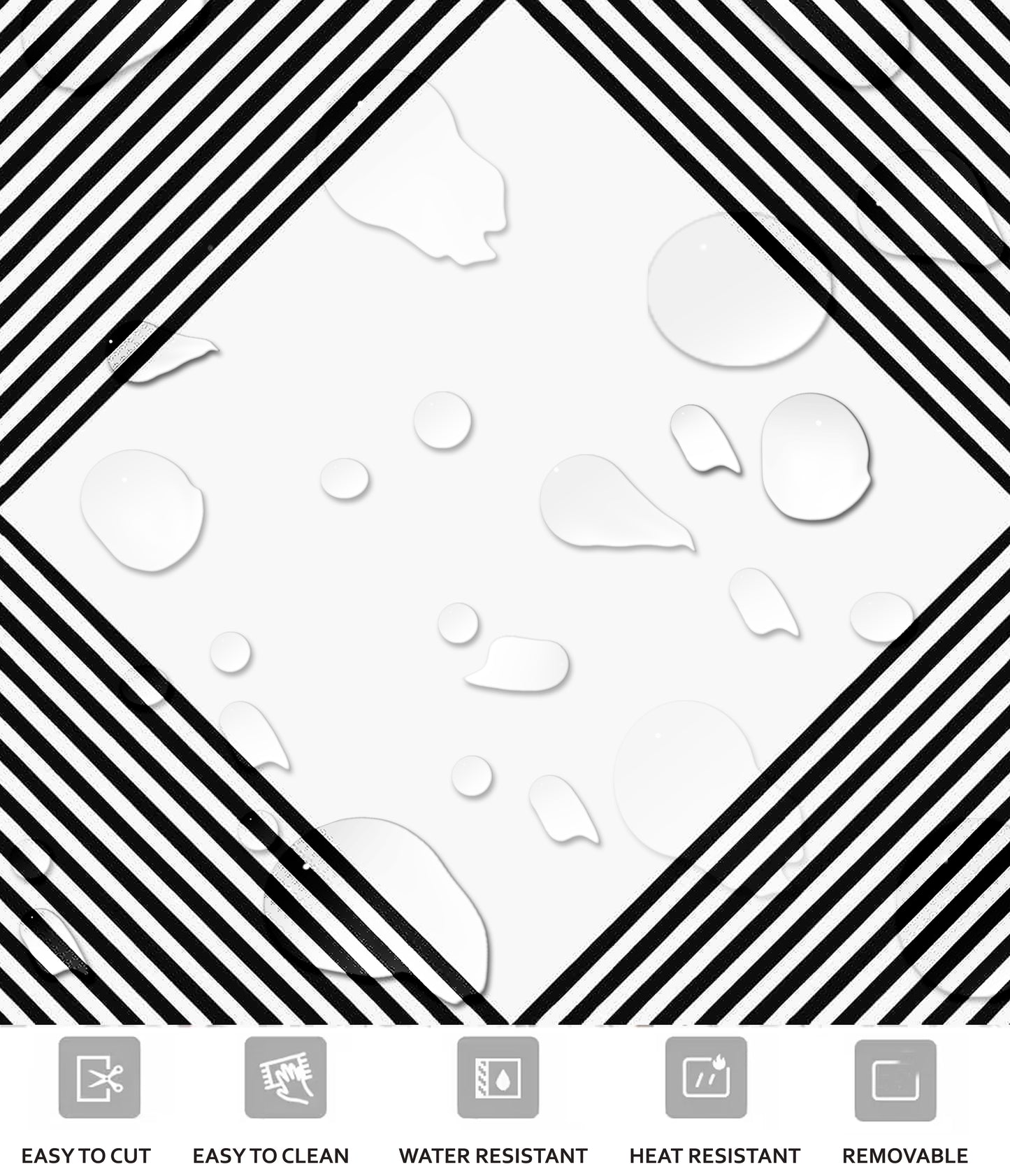 Manolo Premium Peel and Stick Floor Tile Stickers | Removable, Renter friendly with Anti-Slip finish in sturdy 520 microns