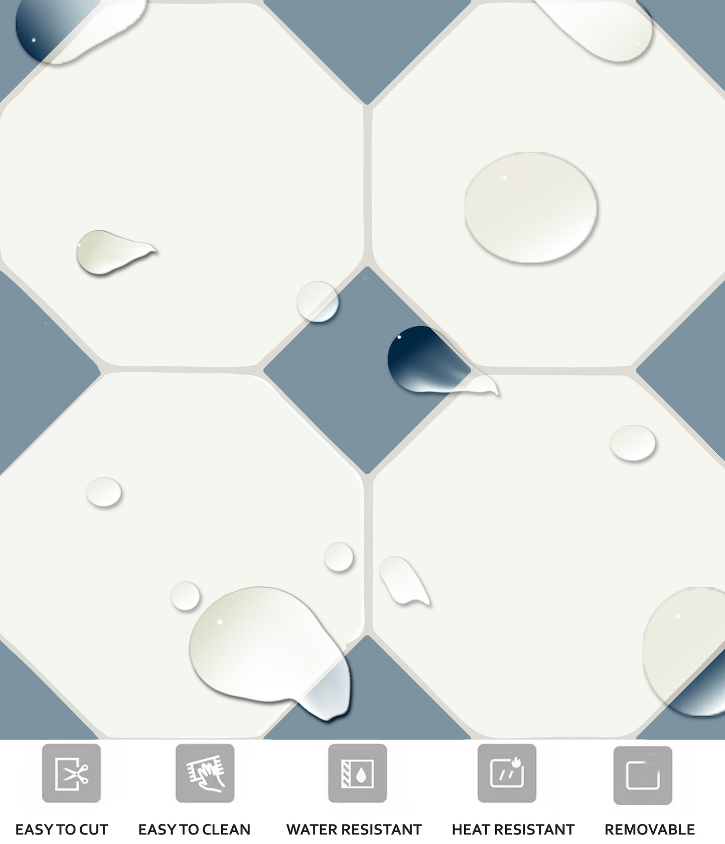 50% DISCOUNT - Warsaw Ocean 11.50" x 11.50" - 40 pcs Matt