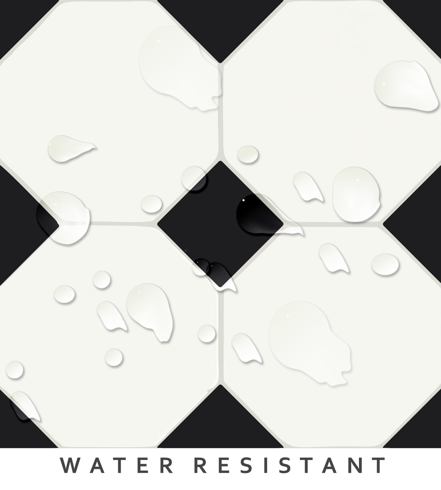 Warsaw Premium Peel and Stick Floor Tile Stickers | Removable, Renter friendly with Anti-Slip finish in sturdy 520 microns