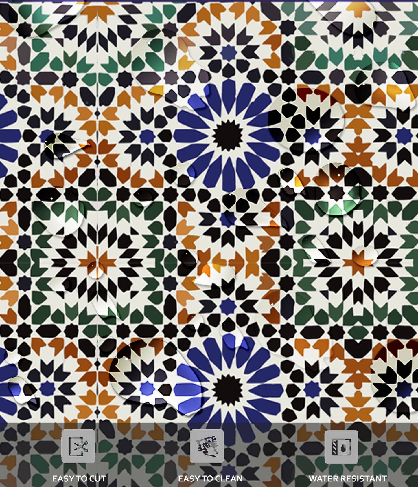 Moroccan Half Wall Wallpaper