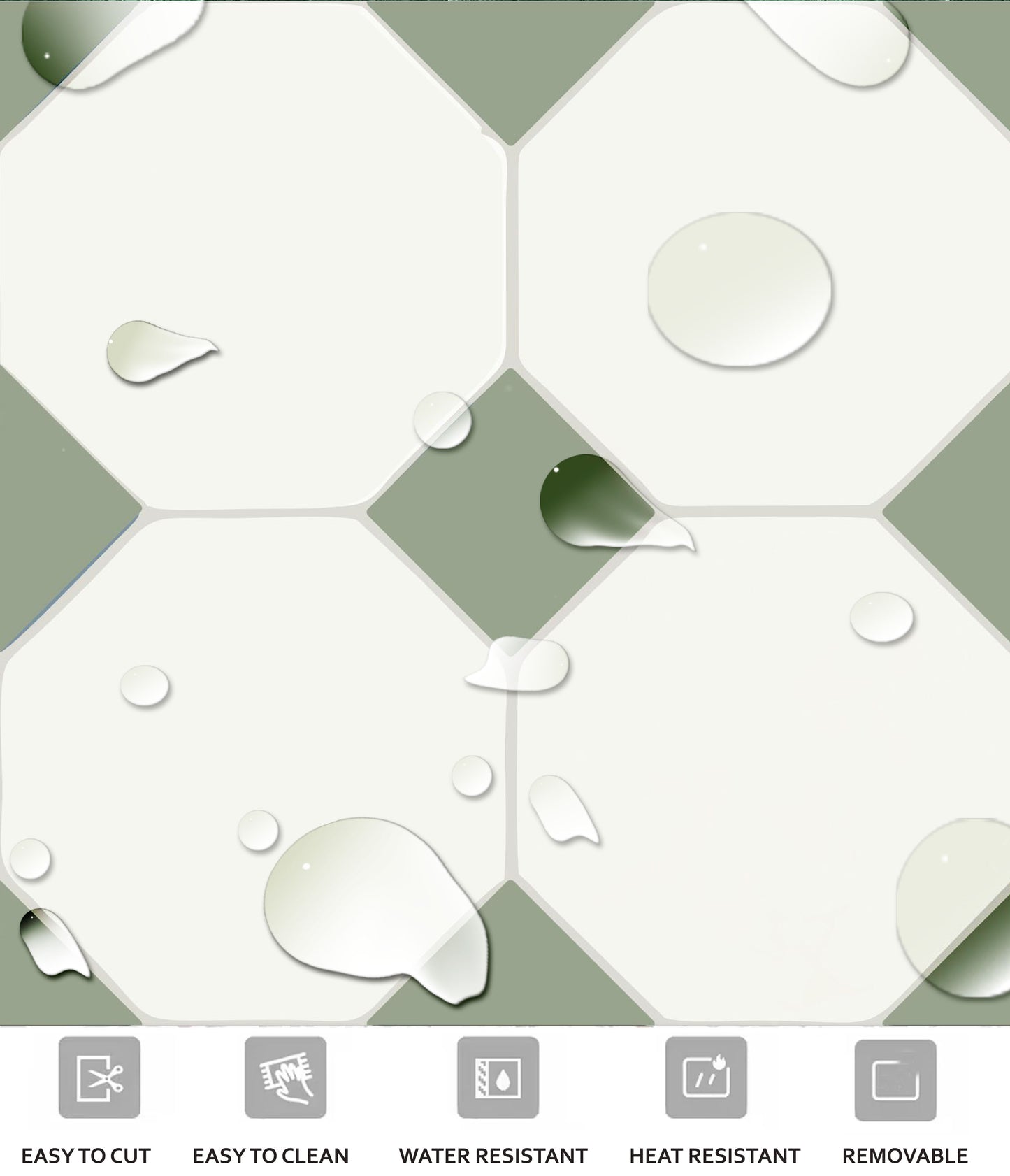 Warsaw Olivine Peel & Stick Anti-Slip Flooring