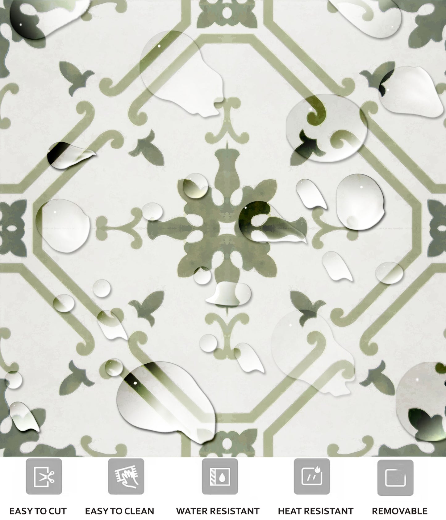 Prescott Olive Peel & Stick Tile