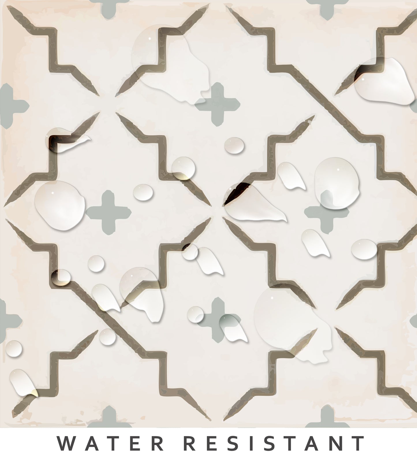 Cannes Premium Peel and Stick Floor Tile Stickers | Removable, Renter friendly with Anti-Slip finish in sturdy 520 microns