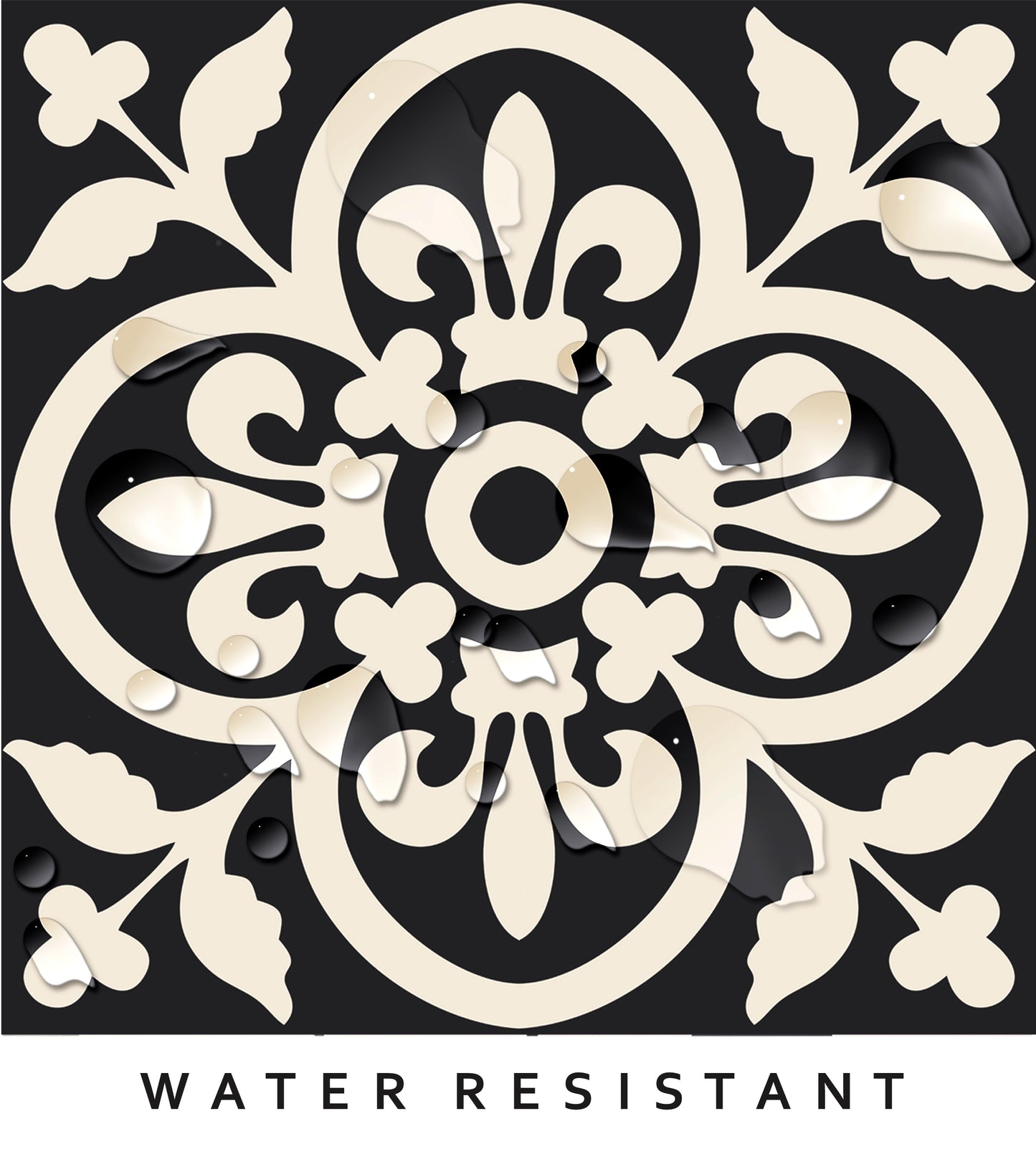 Encaustic Peel & Stick Anti-Slip Flooring