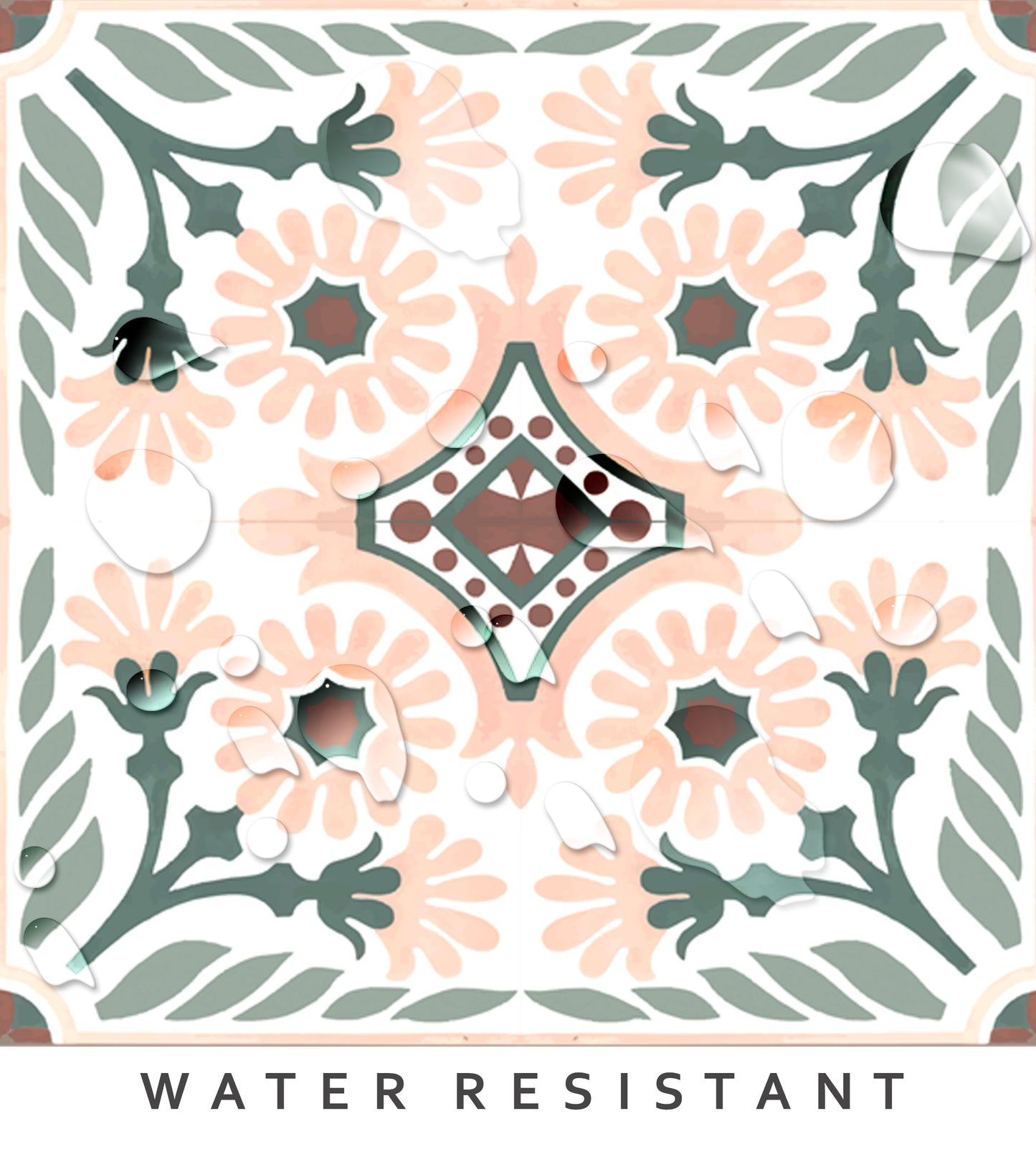 Havana Blush Premium Peel and Stick Floor Tile Stickers | Removable, Renter friendly with Anti-Slip finish in sturdy 520 microns