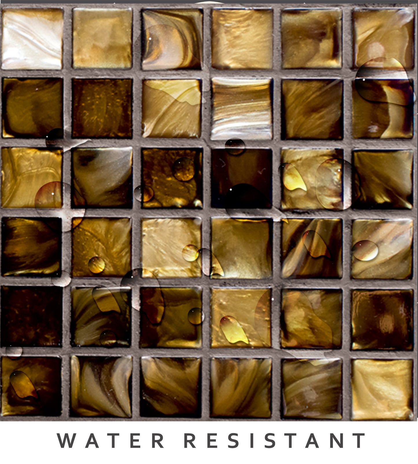 Gold Mosaic Peel & Stick Tile