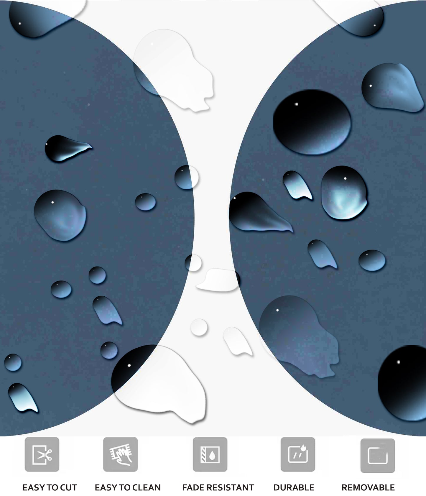 Parma midnight Premium Peel and Stick Floor Tile Stickers | Removable, Renter friendly with Anti-Slip finish in sturdy 520 microns