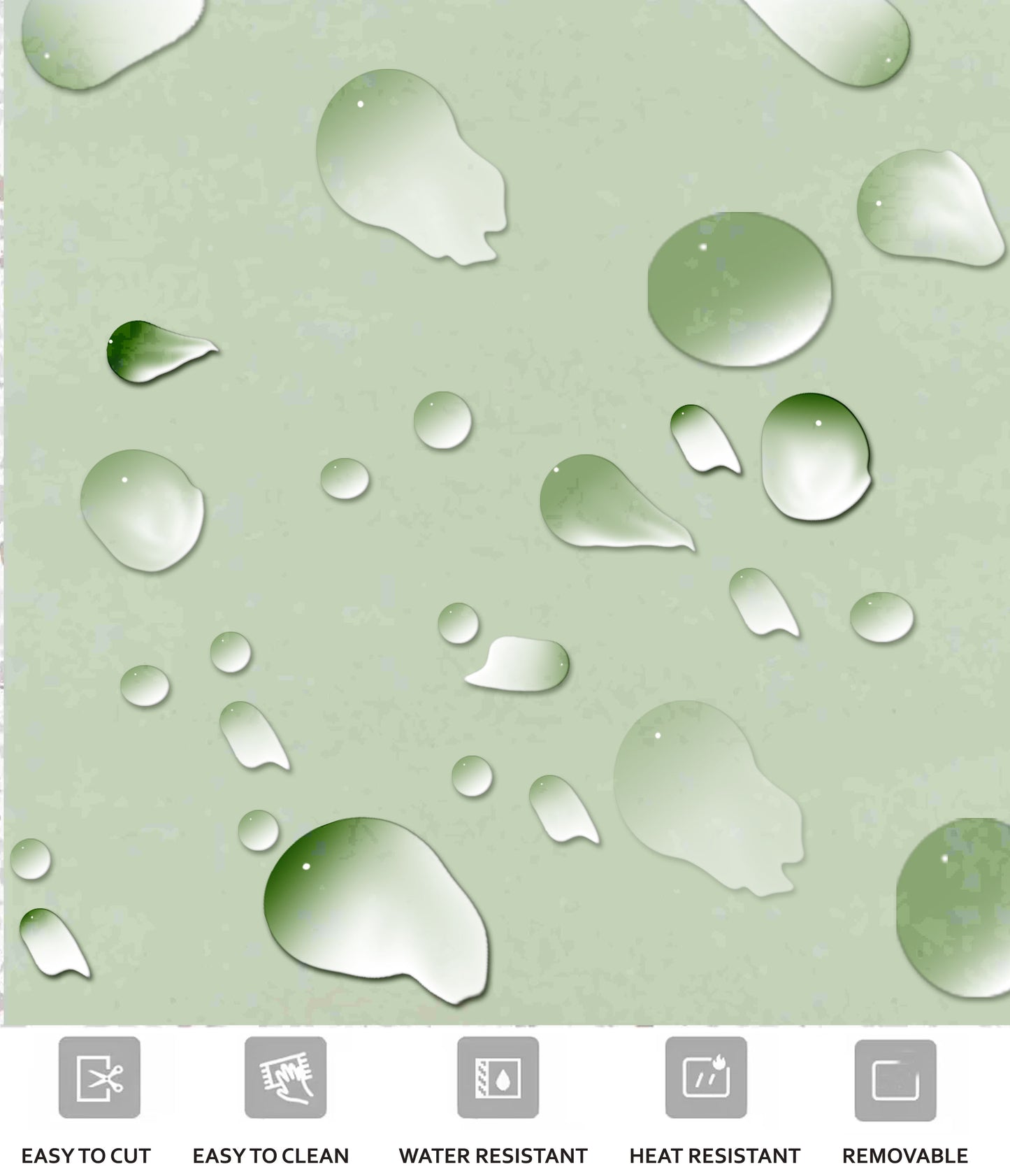 Canton Premium Peel and Stick Floor Tile Stickers | Removable, Renter friendly with Anti-Slip finish in sturdy 520 microns