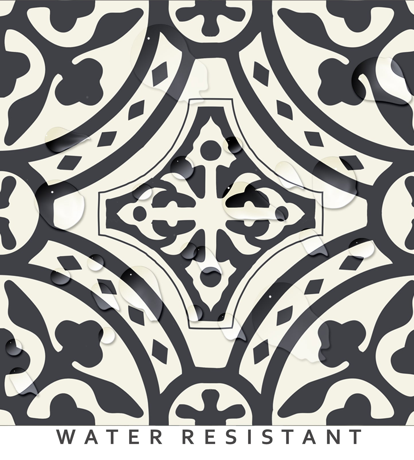 Loures Grey Premium Peel and Stick Floor Tile Stickers | Removable, Renter friendly with Anti-Slip finish in sturdy 520 microns
