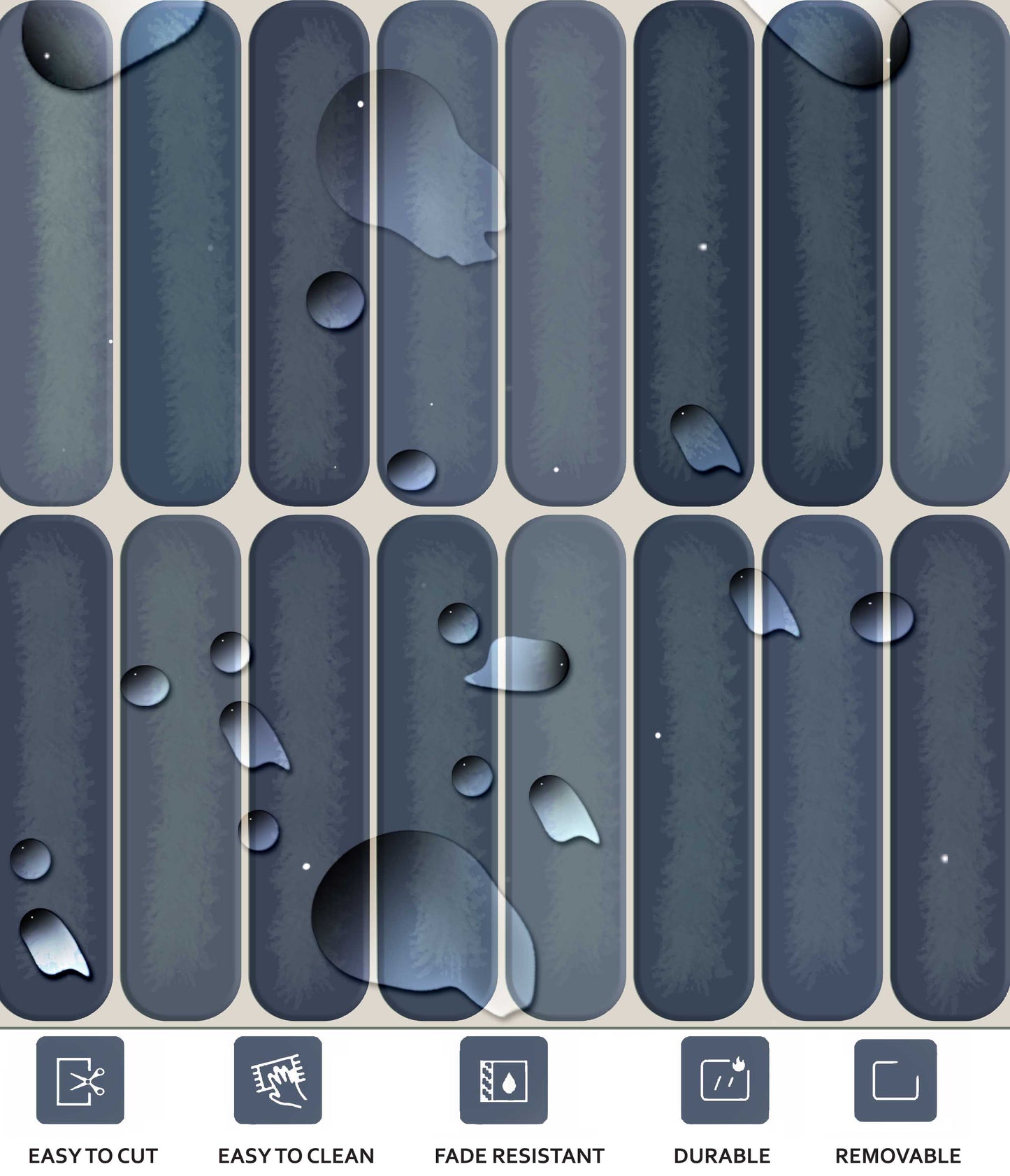 Canterbury Bluebell Peel & Stick Tile