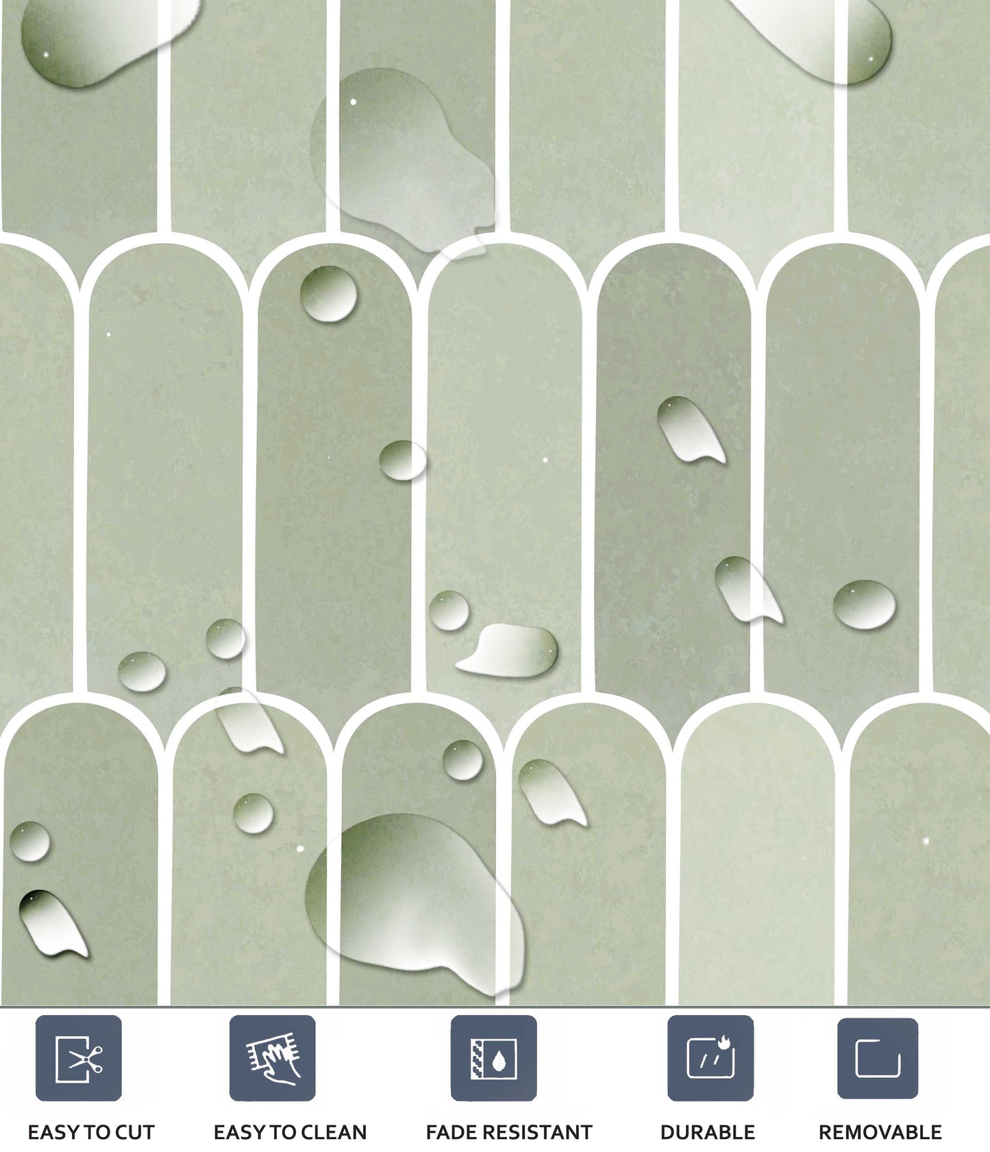 Scala Verde Subway Peel & Stick Tile