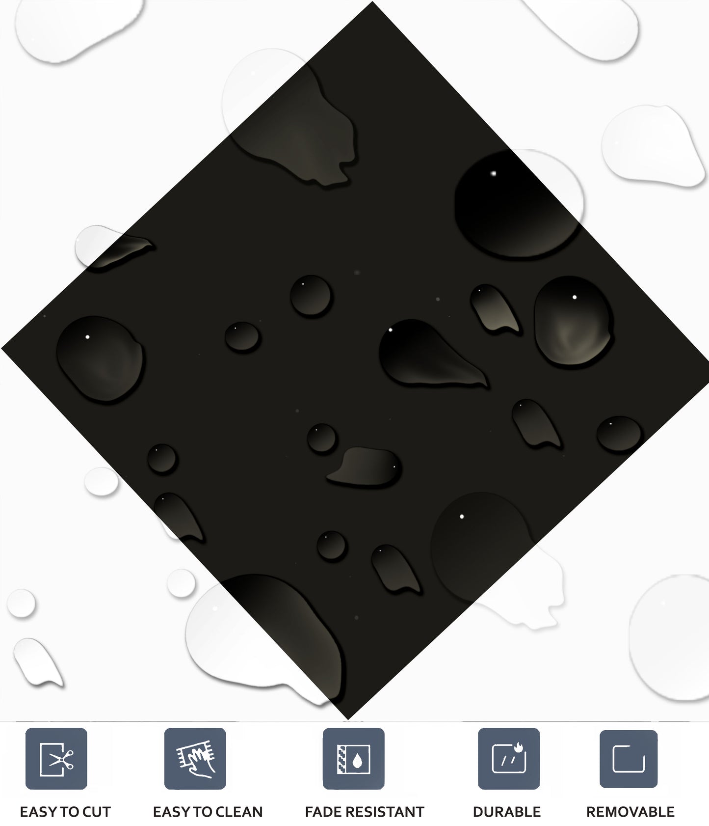 Diamond Black & White Peel & Stick Stair Strips