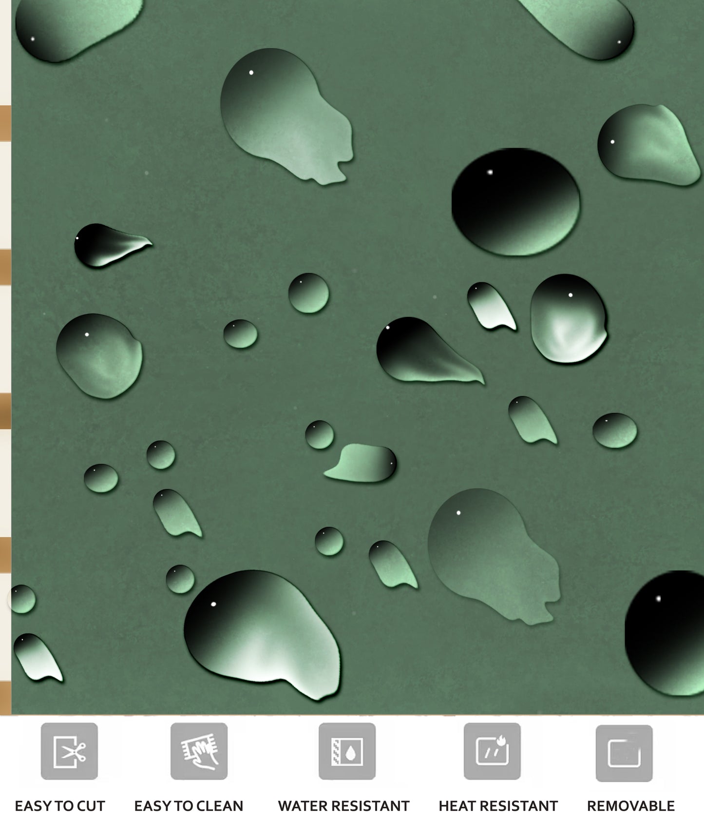 Cottage Green Peel & Stick Tile Decal