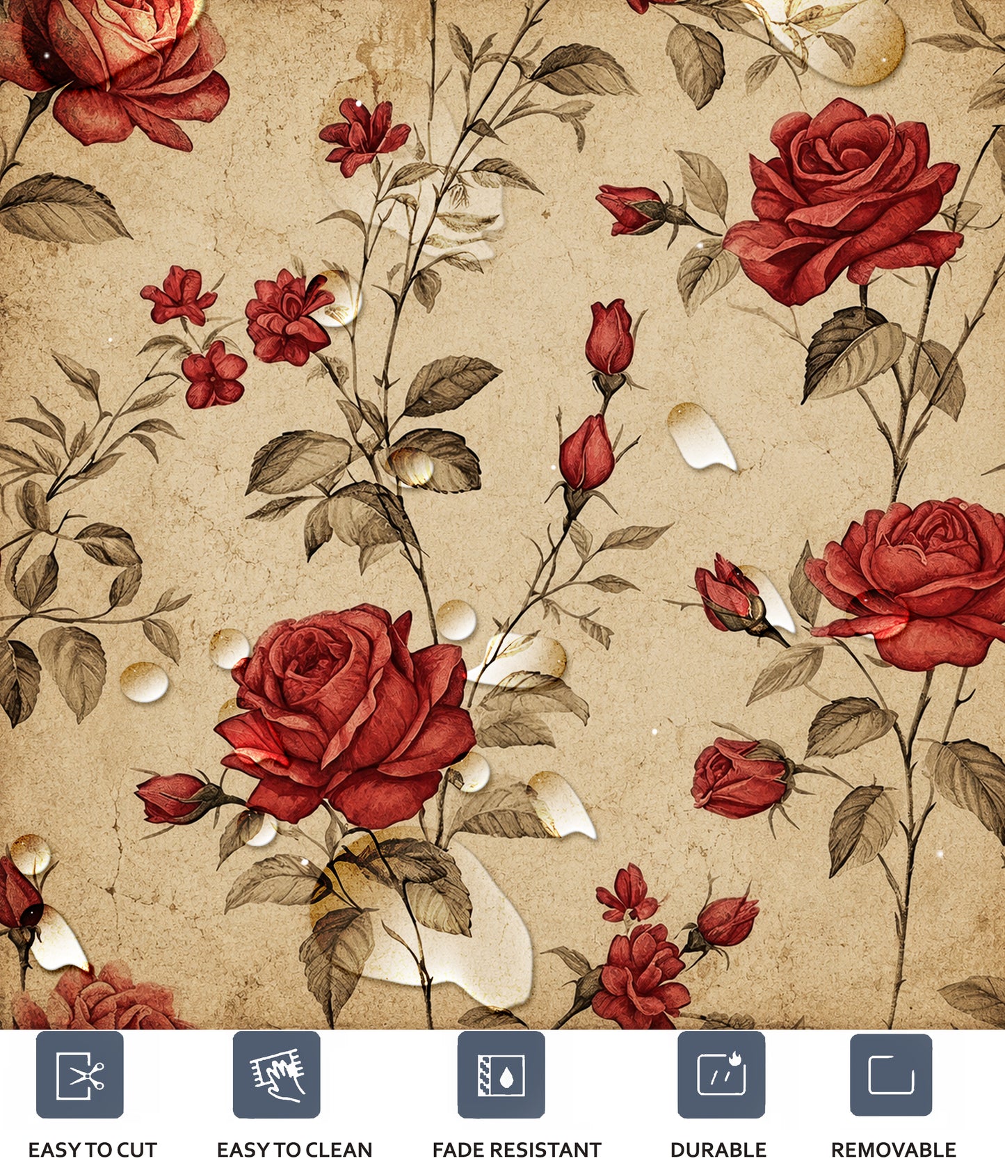 Victorian Rose Peel & Stick Tile
