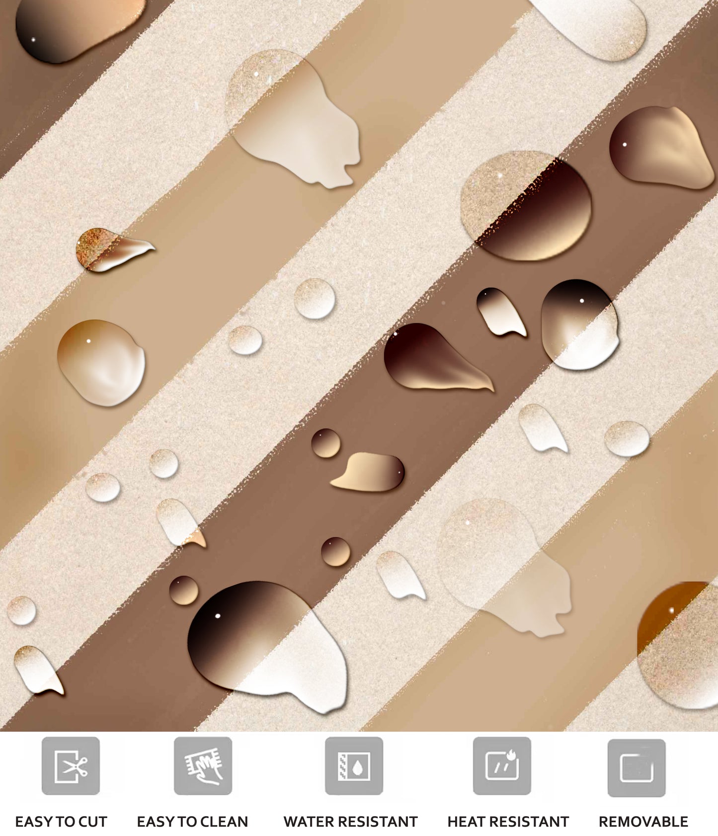 Vatican Rust Premium Peel and Stick Floor Tile Stickers | Removable, Renter friendly with Anti-Slip finish in sturdy 520 microns