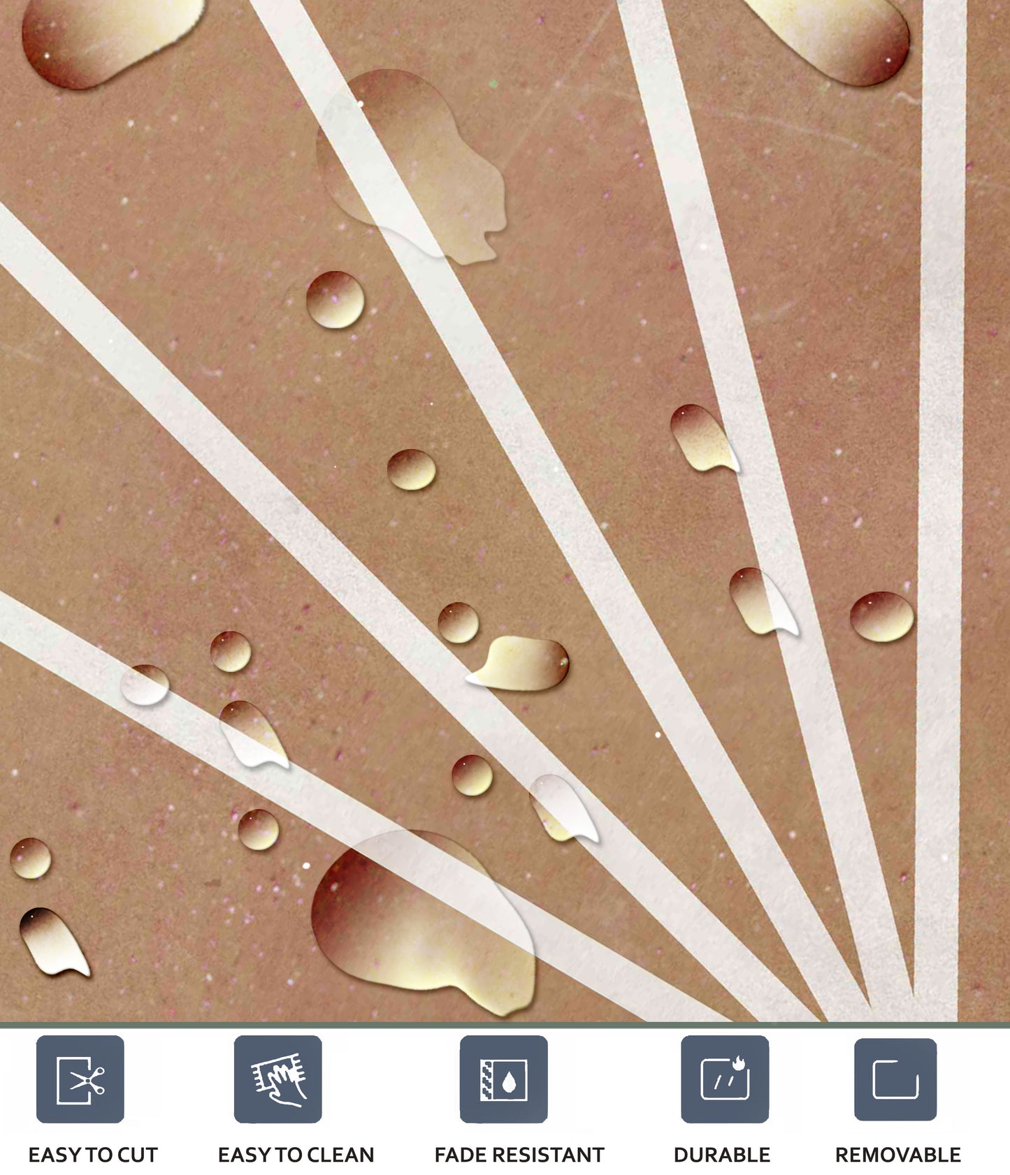 Kobe Terracotta Hexagon Peel & Stick Tile Decal
