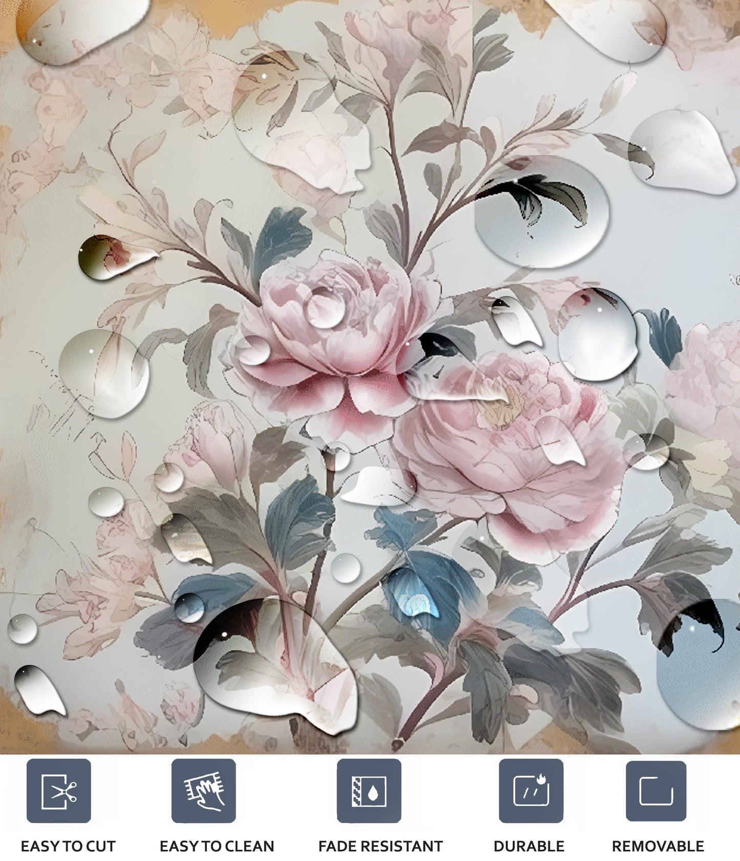 Château Bloom Peel & Stick Tile