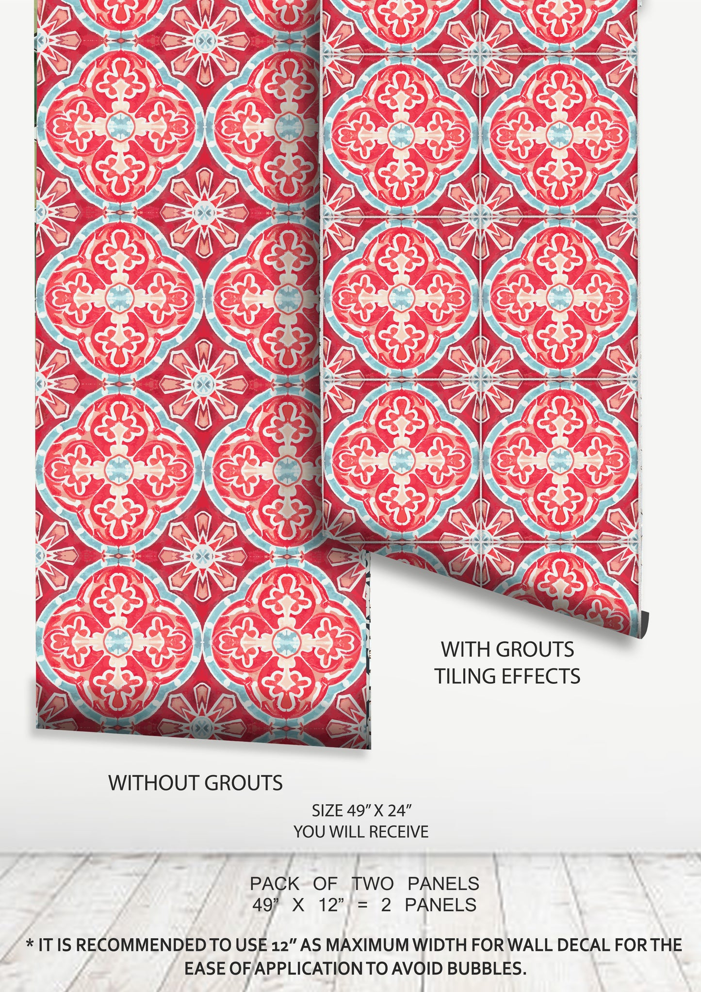 Carmine Peel & Stick Tile