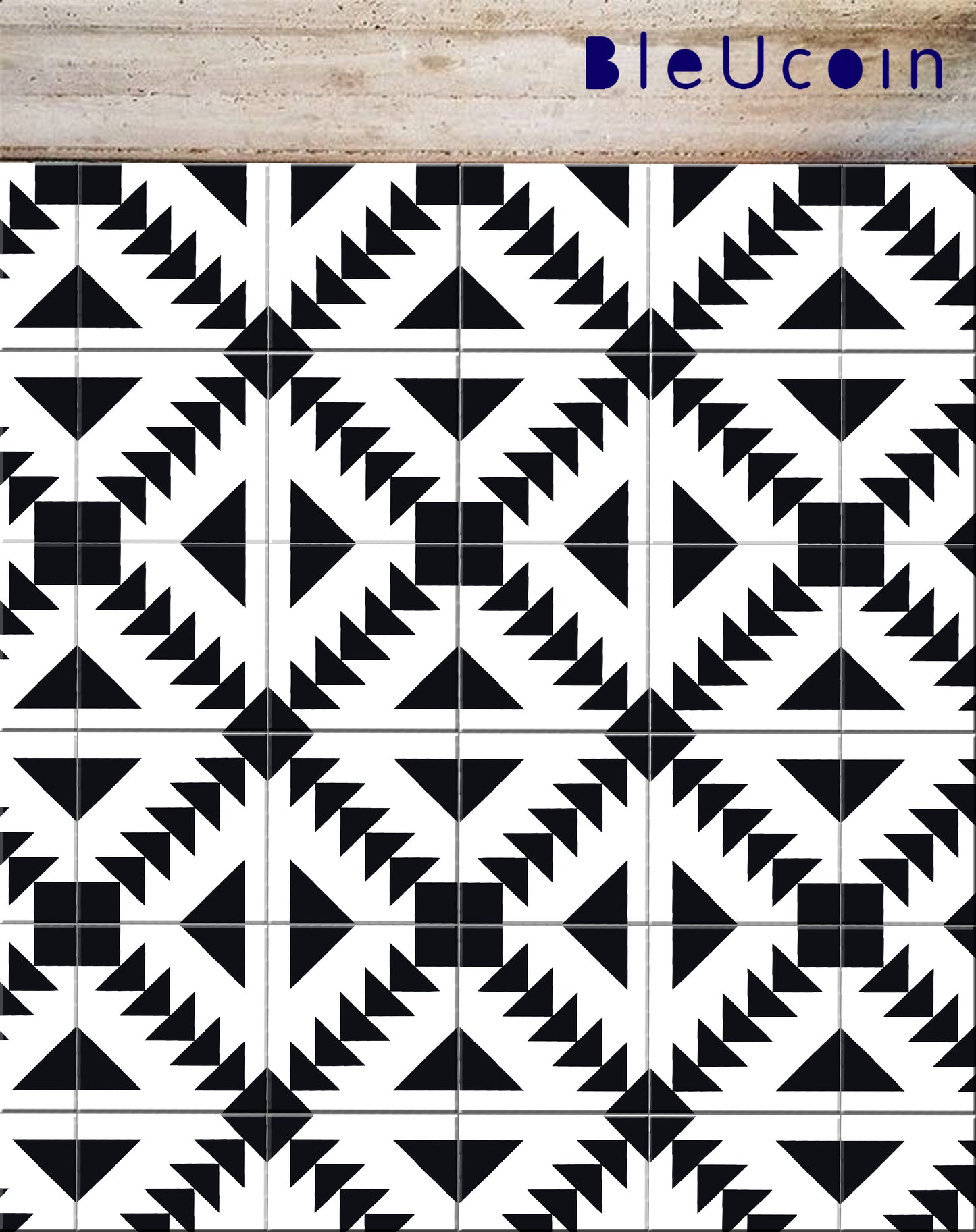 Stockholm Black Peel & Stick Tile