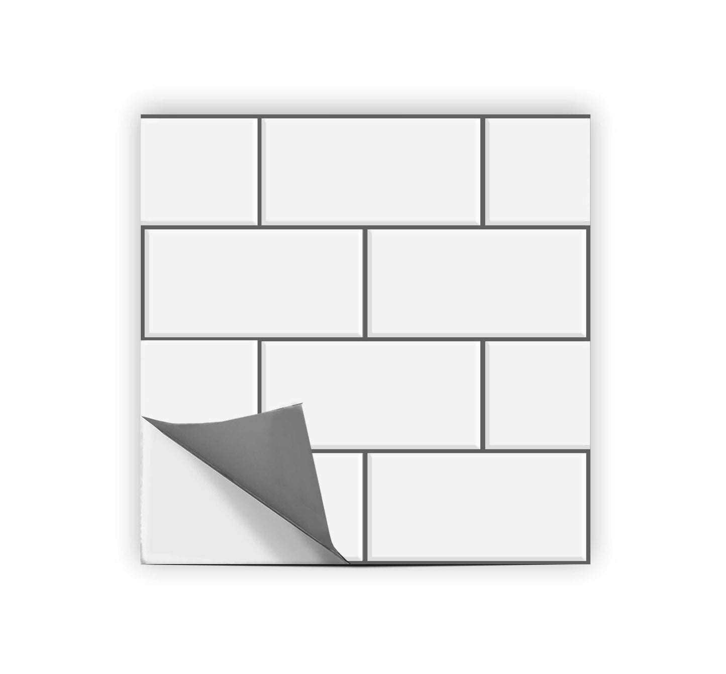 Off white Subway Peel & Stick Tile