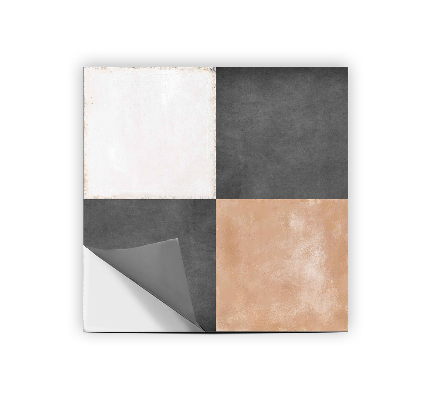 Marshall Premium Peel and Stick Floor Tile Stickers | Removable, Renter friendly with Anti-Slip finish in sturdy 520 microns
