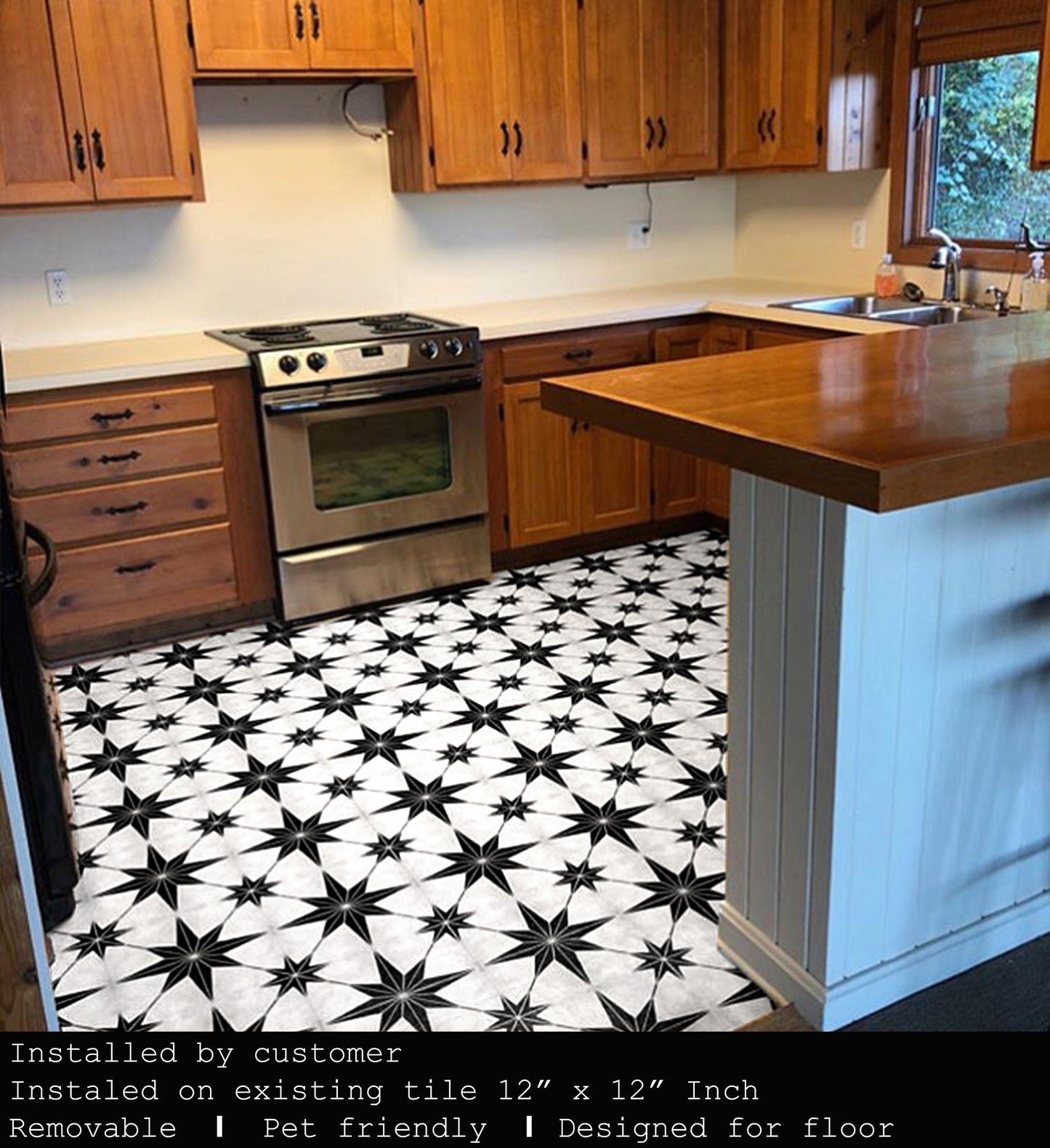 Positano Black Peel & Stick Tile