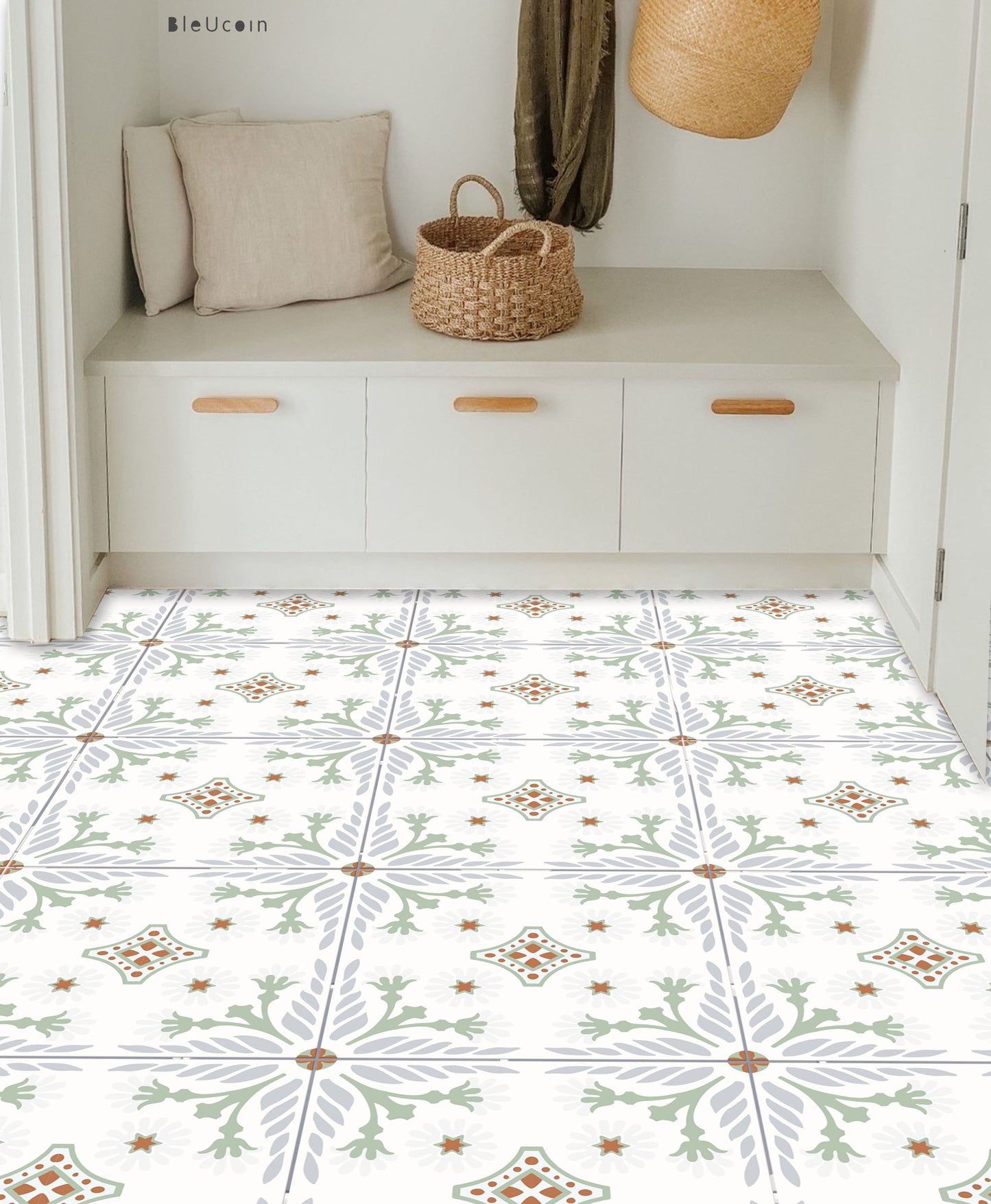 Cuba Premium Peel and Stick Floor Tile Stickers | Removable, Renter friendly with Anti-Slip finish in sturdy 520 microns
