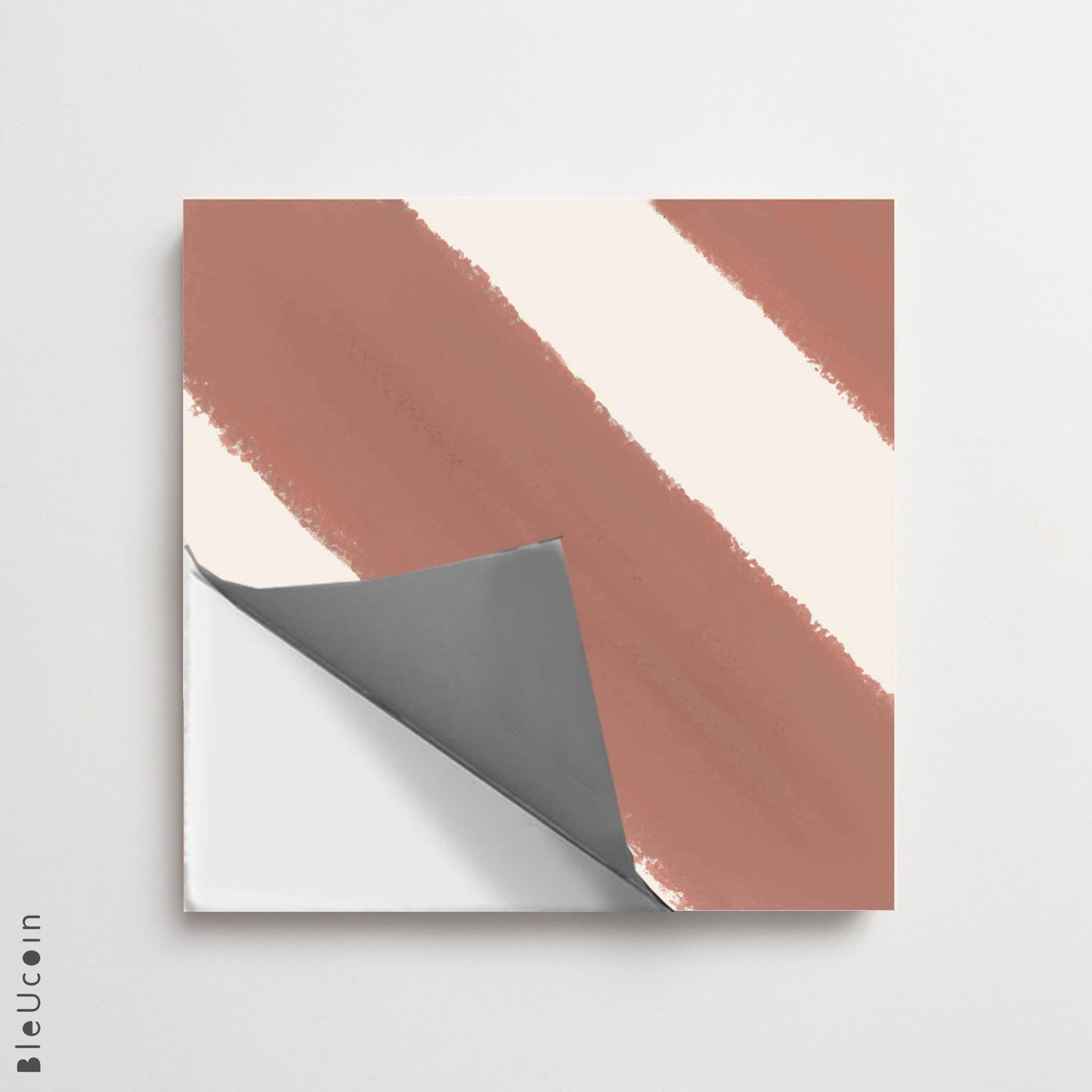 Chittor Rust Premium Peel and Stick Floor Tile Stickers | Removable, Renter friendly with Anti-Slip finish in sturdy 520 microns