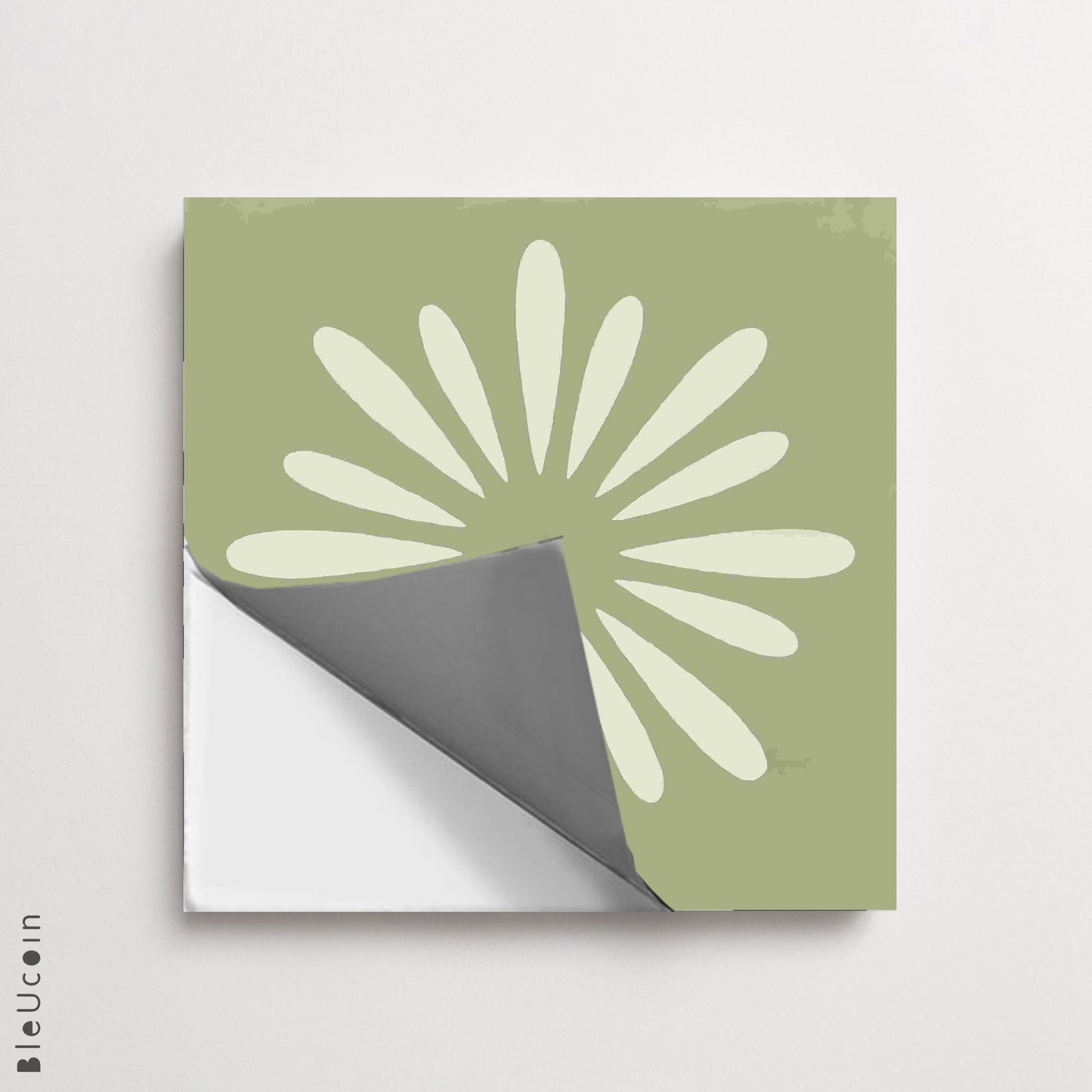 Pithora Olivine Premium Peel and Stick Floor Tile Stickers | Removable, Renter friendly with Anti-Slip finish in sturdy 520 microns