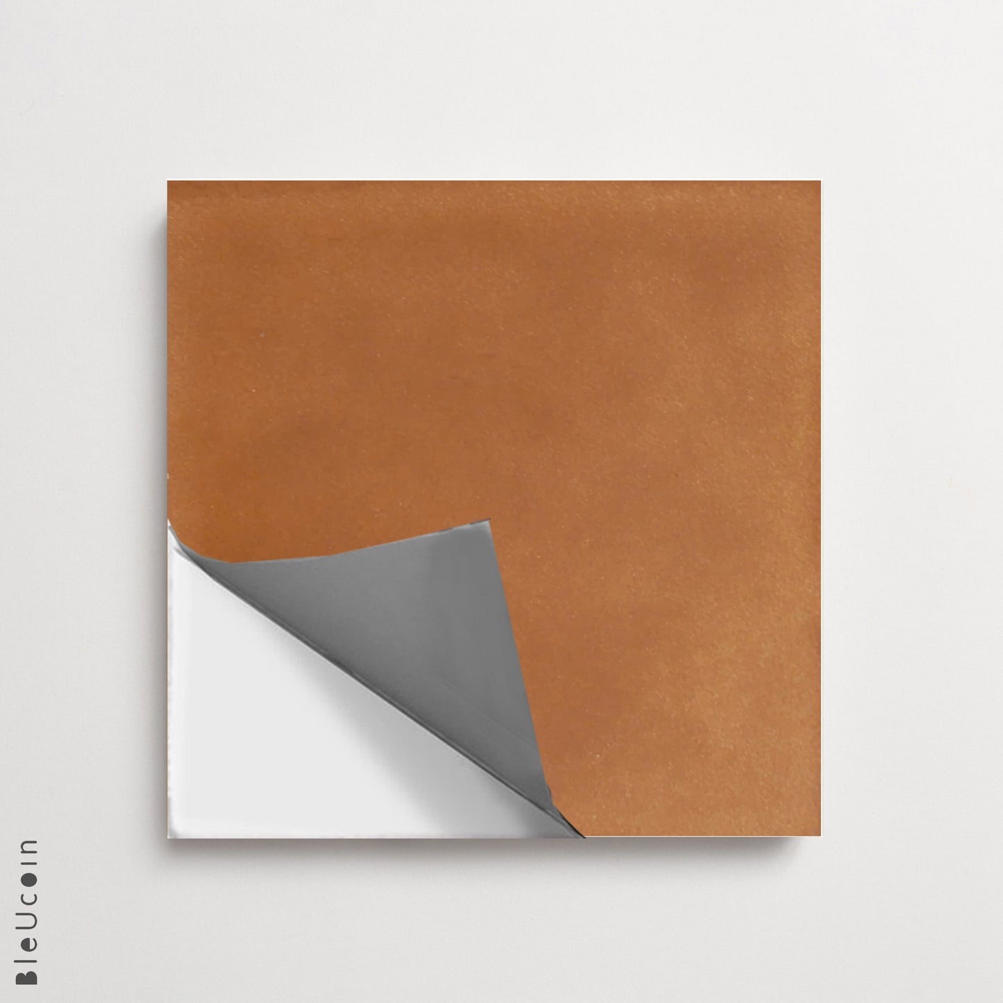 Baked Terracotta Premium Peel and Stick Floor Tile Stickers | Removable, Renter friendly with Anti-Slip finish in sturdy 520 microns