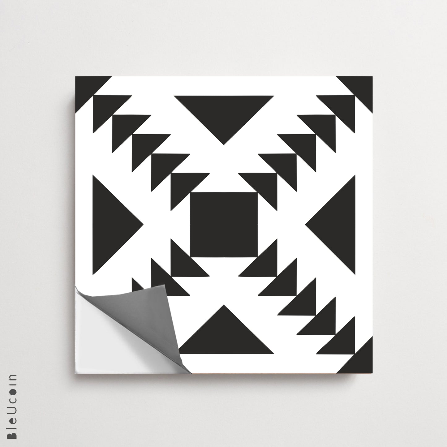 Stockholm Black Premium Peel and Stick Floor Tile Stickers | Removable, Renter friendly with Anti-Slip finish in sturdy 520 microns
