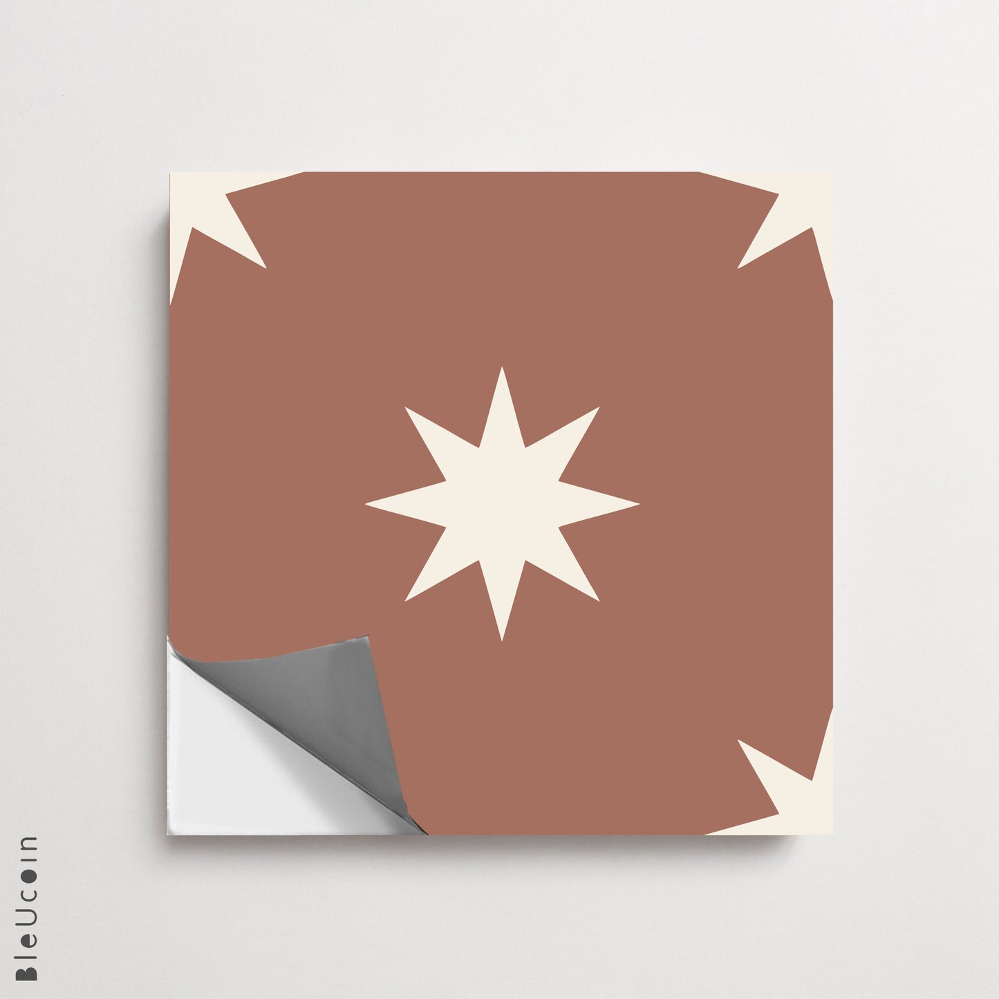 Derby Rust Premium Peel and Stick Floor Tile Stickers | Removable, Renter friendly with Anti-Slip finish in sturdy 520 microns