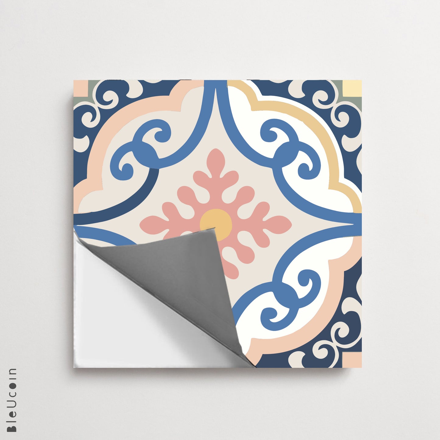 Portofino Premium Peel and Stick Floor Tile Stickers | Removable, Renter friendly with Anti-Slip finish in sturdy 520 microns
