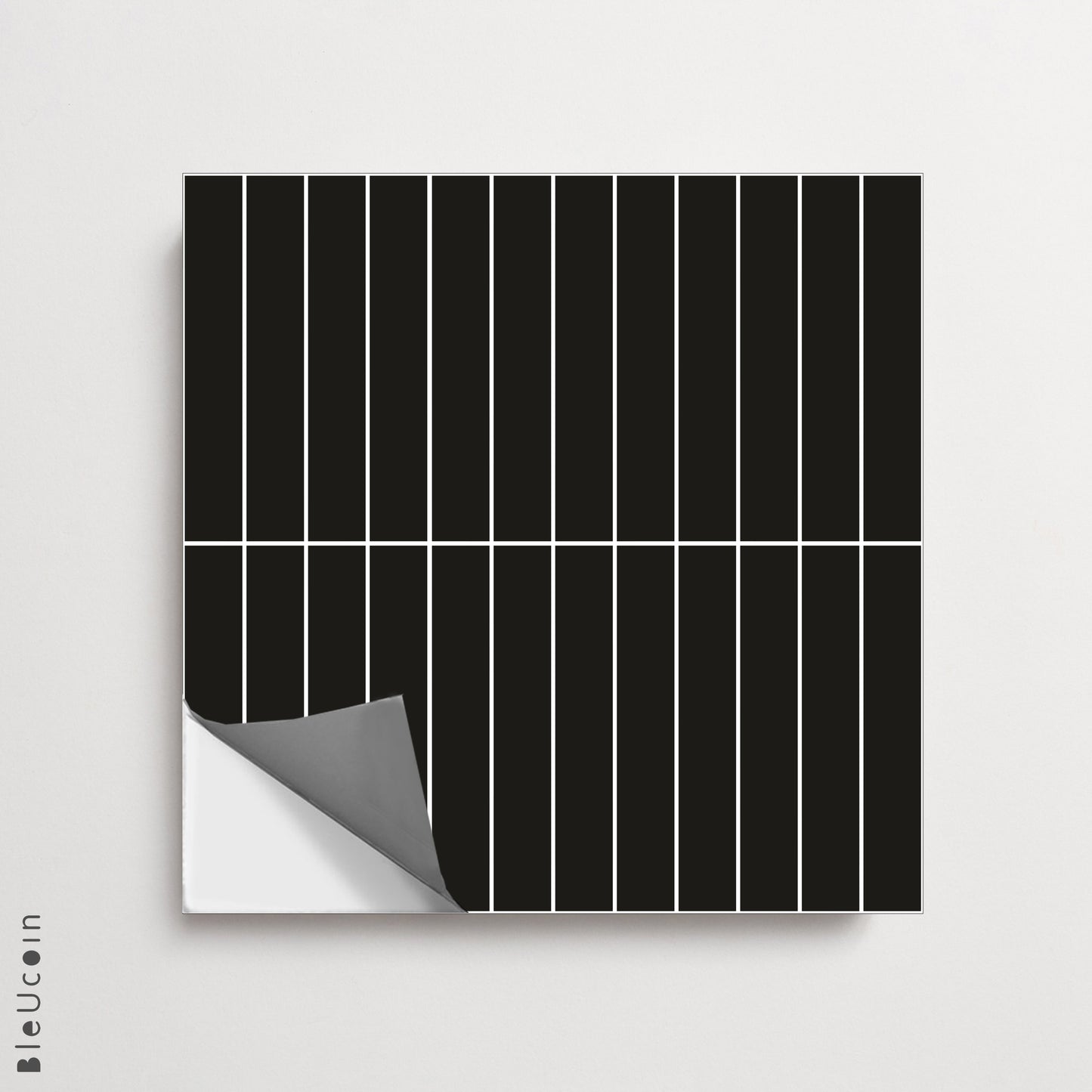 Lyon Black Kit kat Peel & Stick Tile
