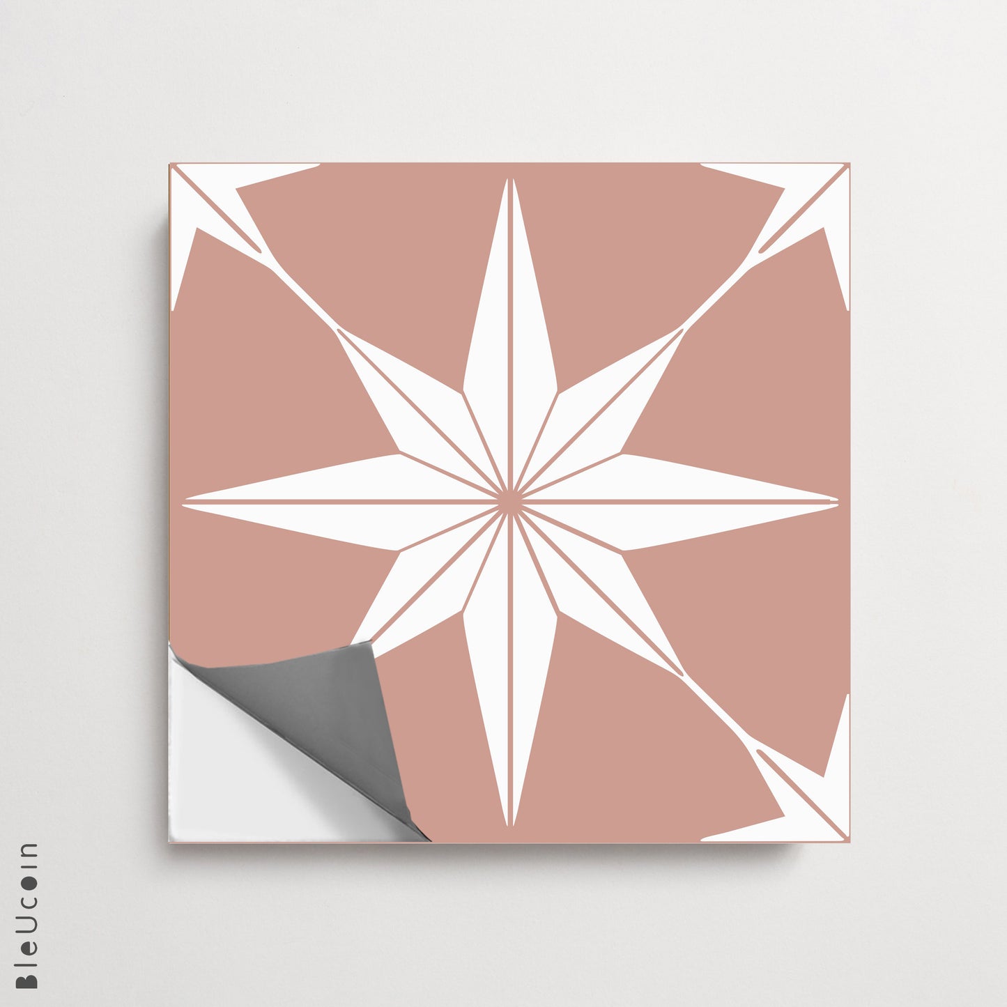 Positano Rosewood Premium Peel and Stick Floor Tile Stickers | Removable, Renter friendly with Anti-Slip finish in sturdy 520 microns