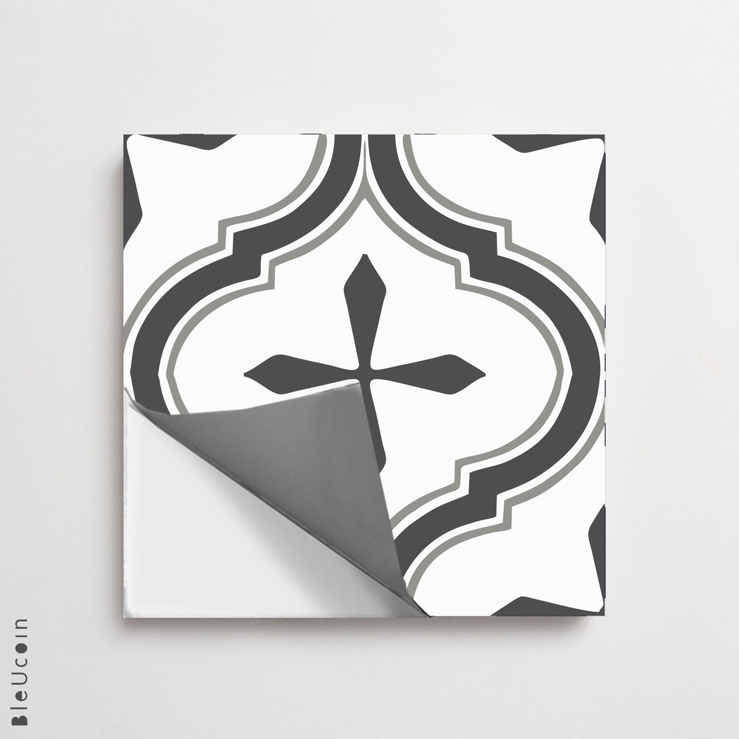 Scandinavian Grey Premium Peel and Stick Floor Tile Stickers | Removable, Renter friendly with Anti-Slip finish in sturdy 520 microns
