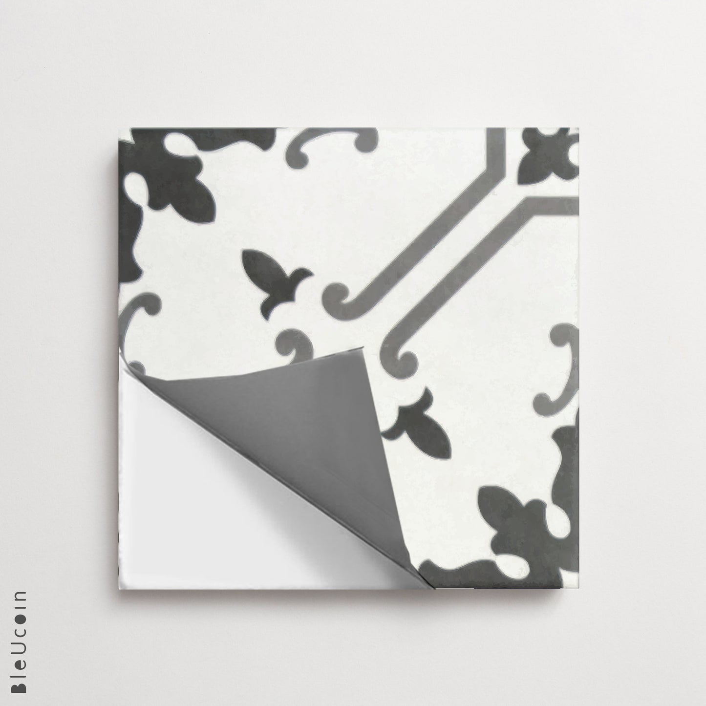 Prescott Grey Premium Peel and Stick Floor Tile Stickers | Removable, Renter friendly with Anti-Slip finish in sturdy 520 microns