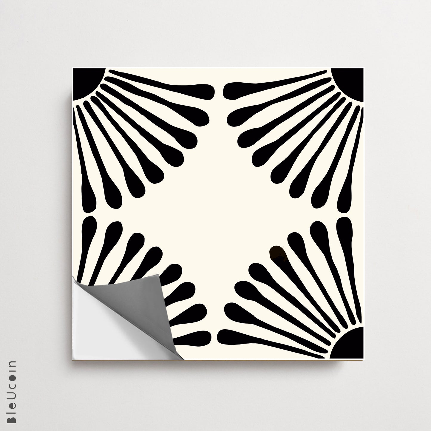 Kawasaki Premium Peel and Stick Floor Tile Stickers | Removable, Renter friendly with Anti-Slip finish in sturdy 520 microns