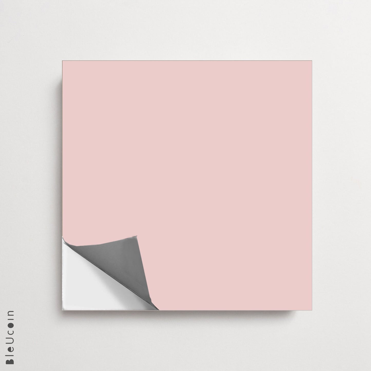 French Rose Solid Premium Peel and Stick Floor Tile Stickers | Removable, Renter friendly with Anti-Slip finish in sturdy 520 microns