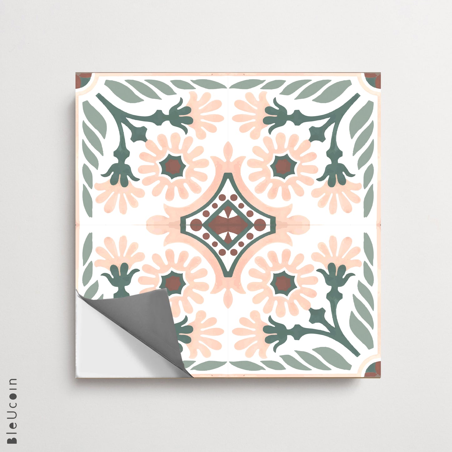 Havana Blush Premium Peel and Stick Floor Tile Stickers | Removable, Renter friendly with Anti-Slip finish in sturdy 520 microns