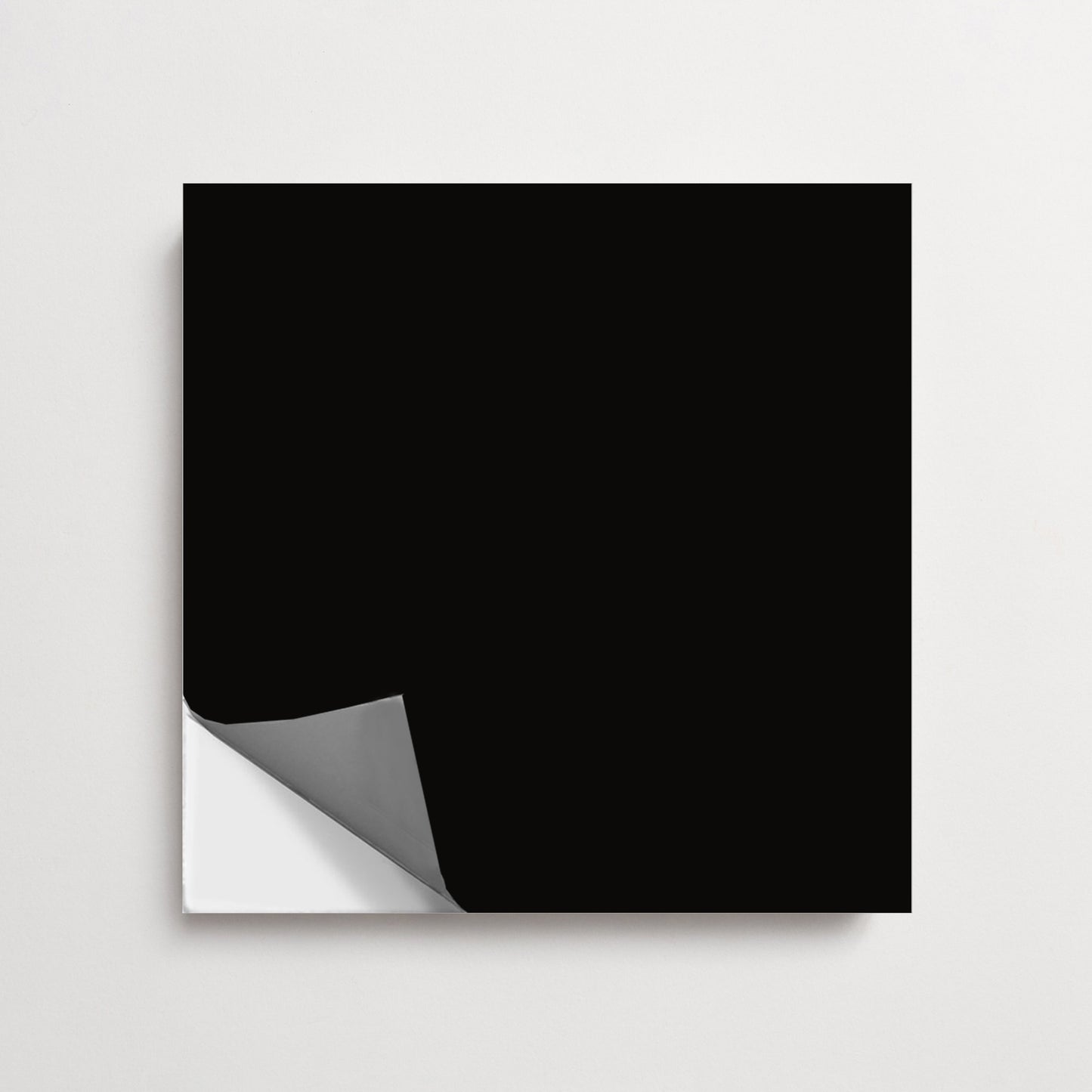 50% DISCOUNT - Black Solid Peel & Stick Flooring 8" x 8"
