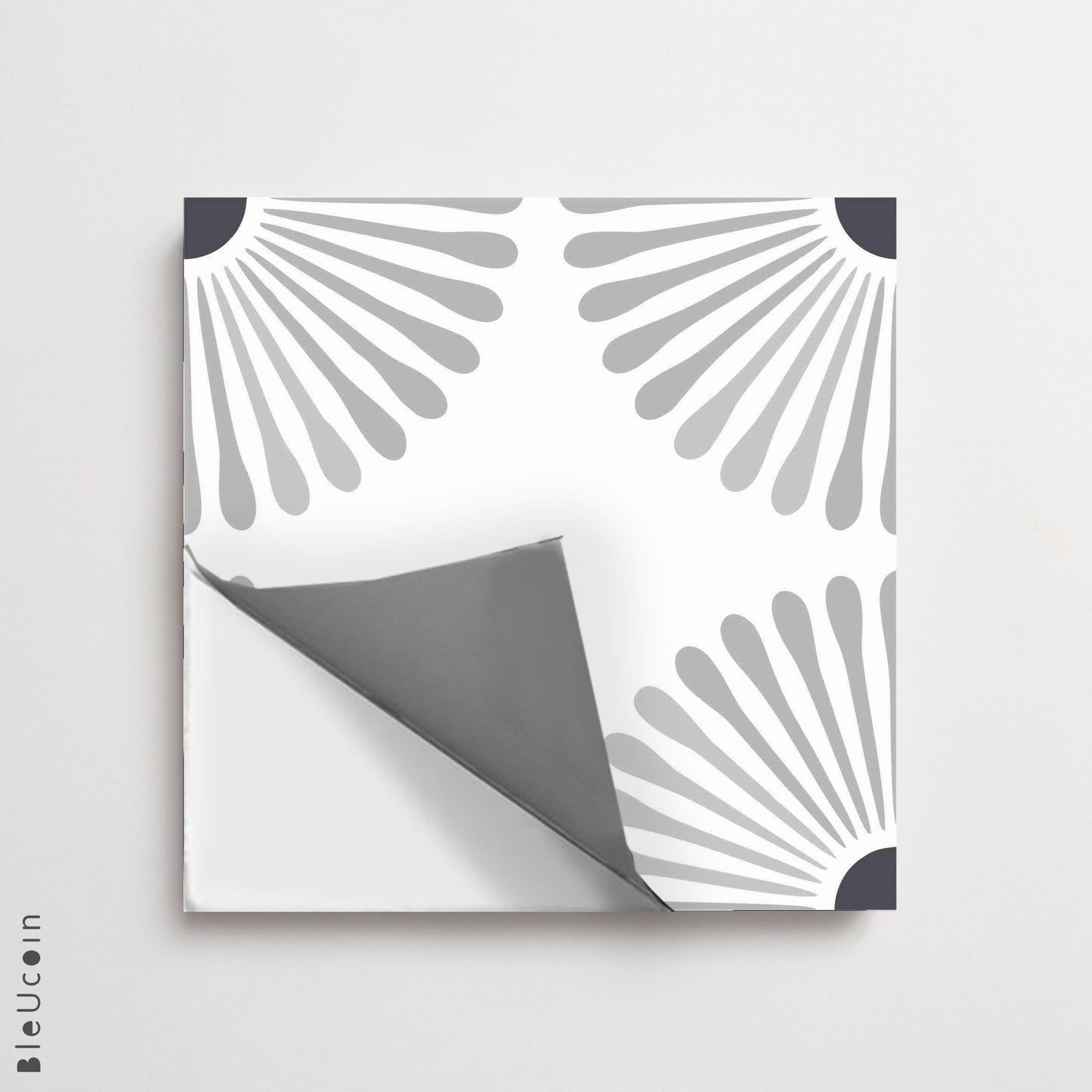 Kawasaki Light Premium Peel and Stick Floor Tile Stickers | Removable, Renter friendly with Anti-Slip finish in sturdy 520 microns