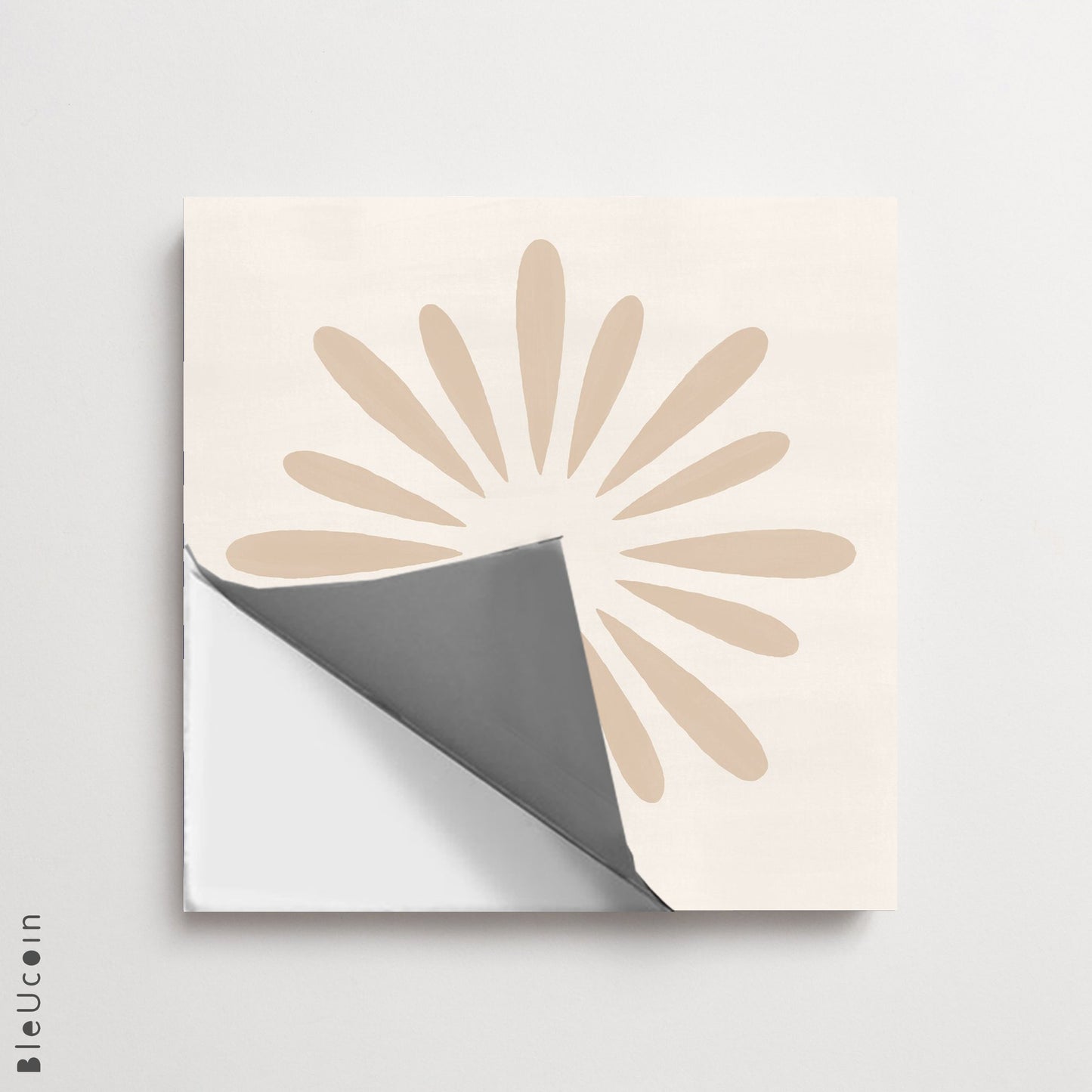 Pithora Beige Premium Peel and Stick Floor Tile Stickers | Removable, Renter friendly with Anti-Slip finish in sturdy 520 microns