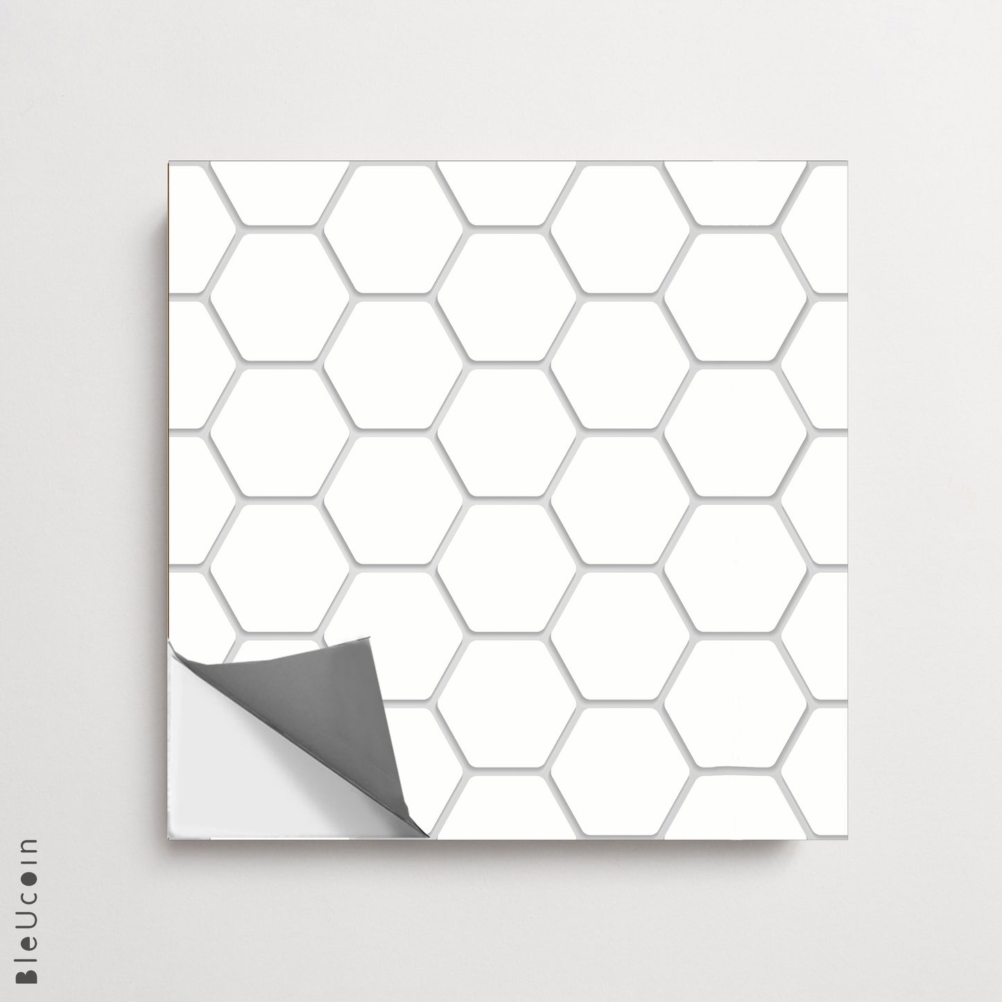 Iwaki Ivory Hexagon Peel & Stick Tile