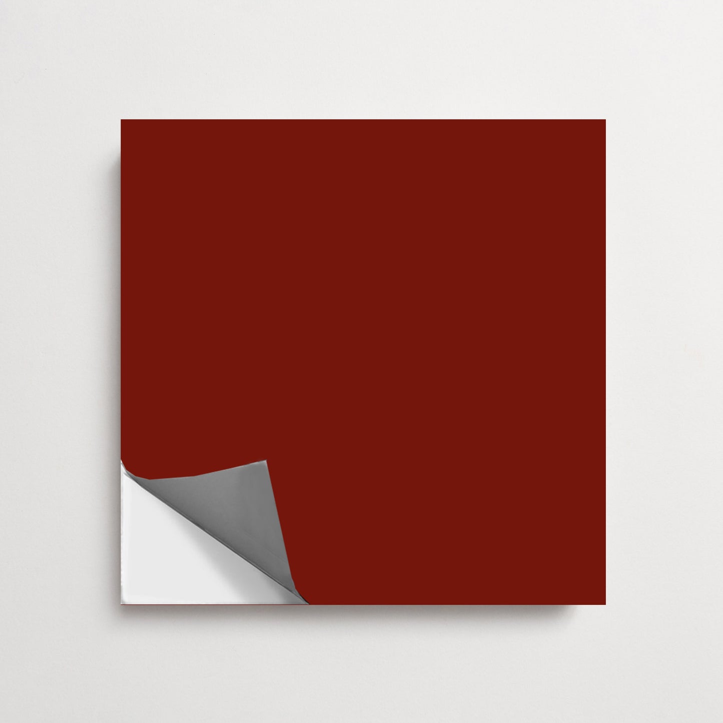 Sangria & off- White Checker Peel & Stick Anti-Slip Flooring