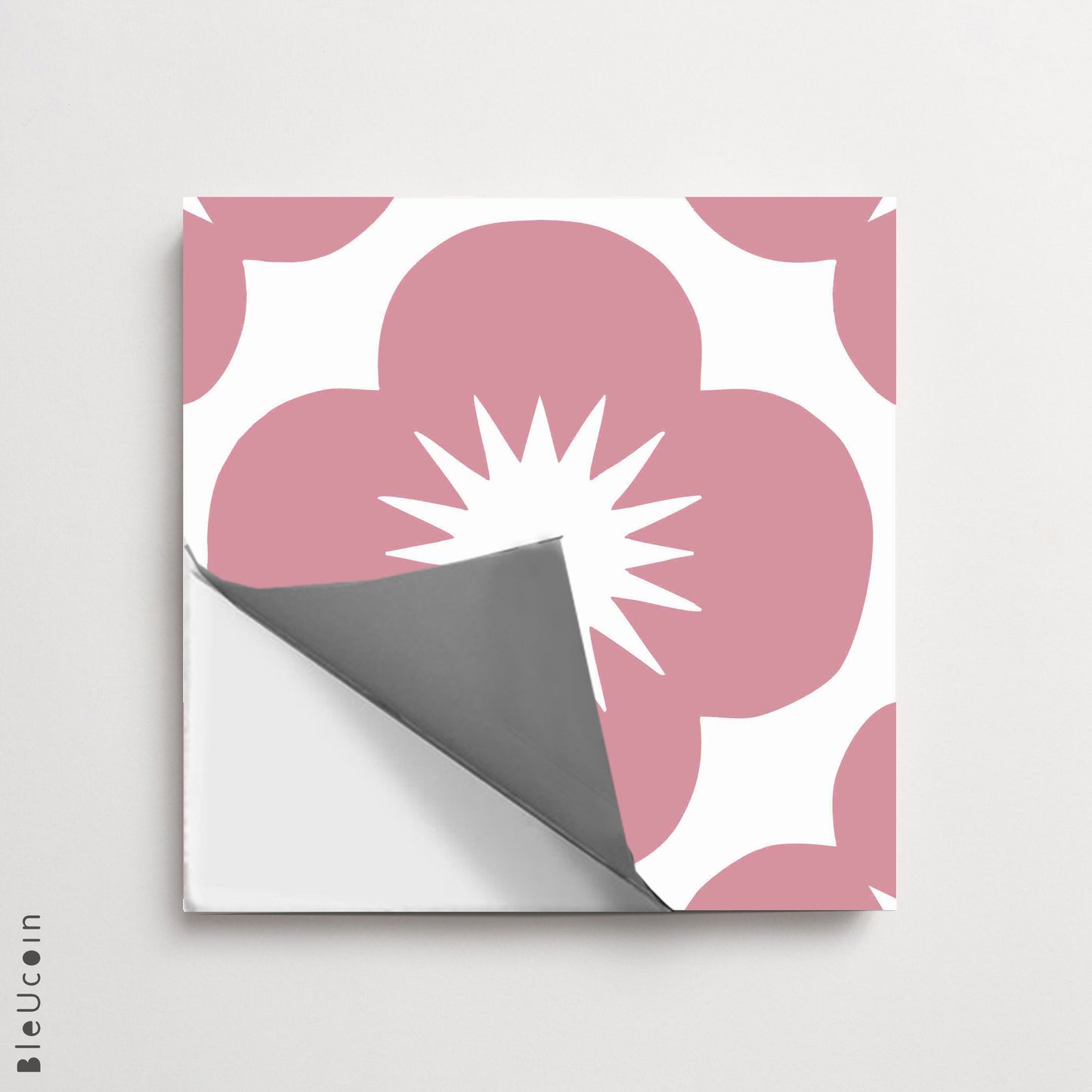 Sakura Rose Premium Peel and Stick Floor Tile Stickers | Removable, Renter friendly with Anti-Slip finish in sturdy 520 microns