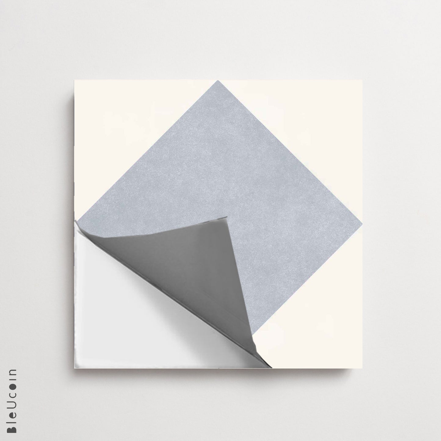 Diamond French Blue Premium Peel and Stick Floor Tile Stickers | Removable, Renter friendly with Anti-Slip finish in sturdy 520 microns